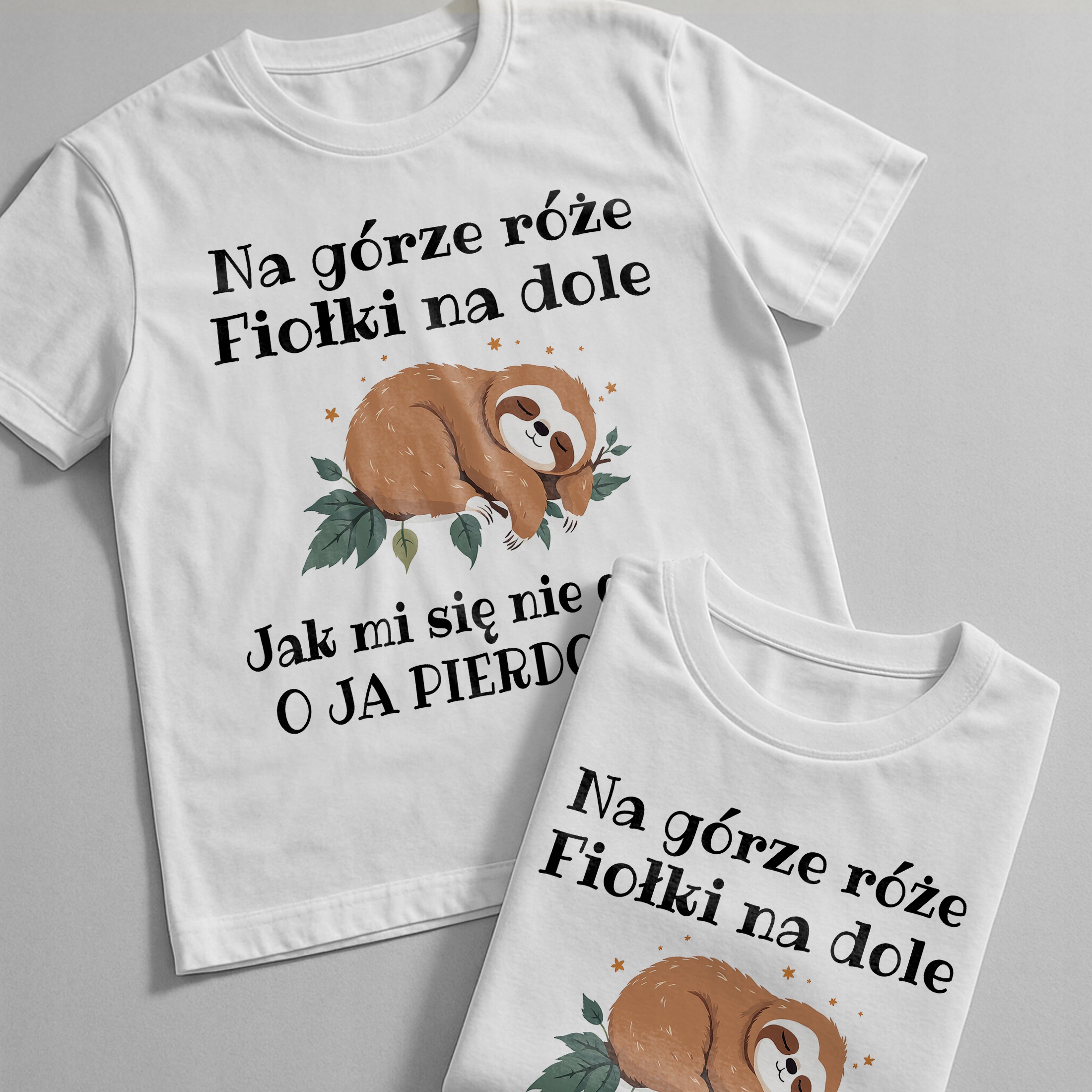Koszulka biała męska Jak Mi Się Nie Chcę Zabawny Prezent