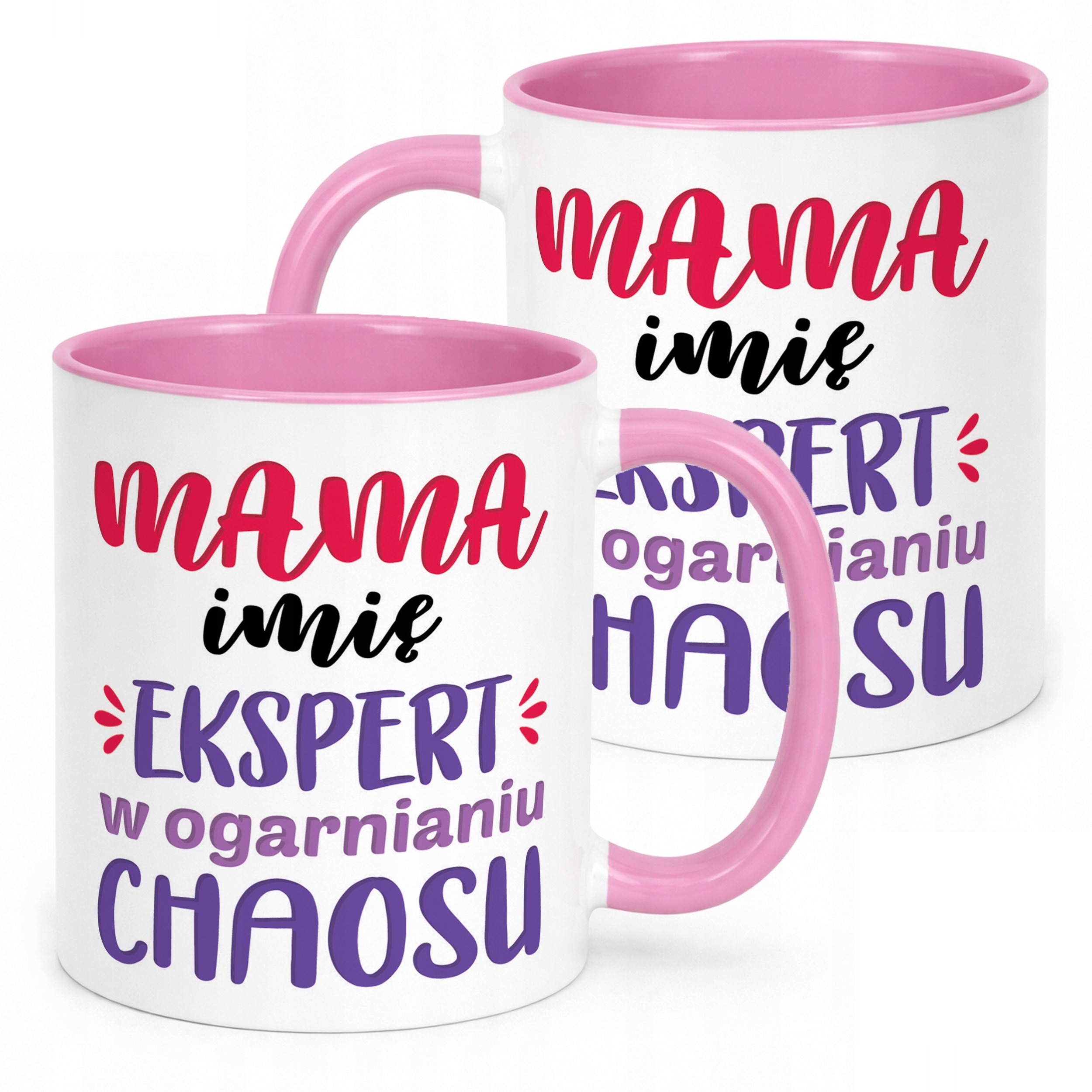 Kubek Różowy Personalizowany Dzień Matki Dla Mamy Prezent Upominek