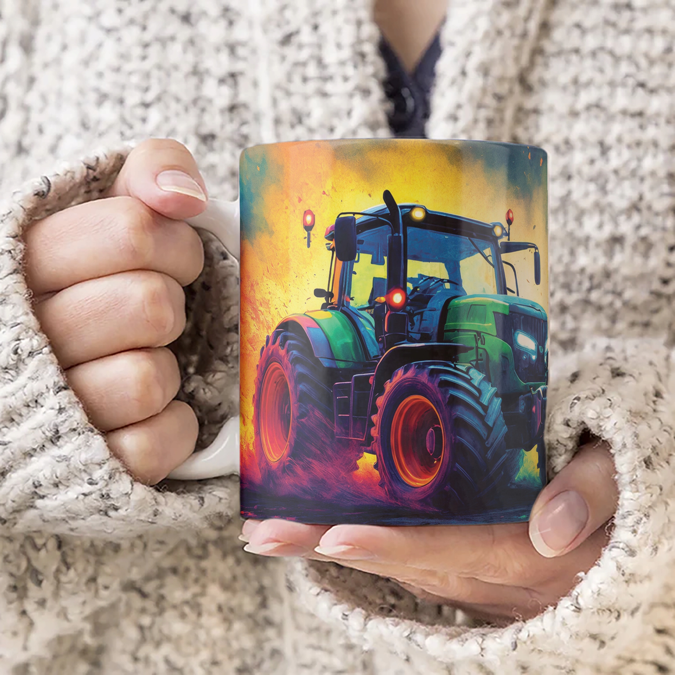 Kubek ceramiczny personalizowany Dla Fanów Traktorów Rolników Dla Dzieci
