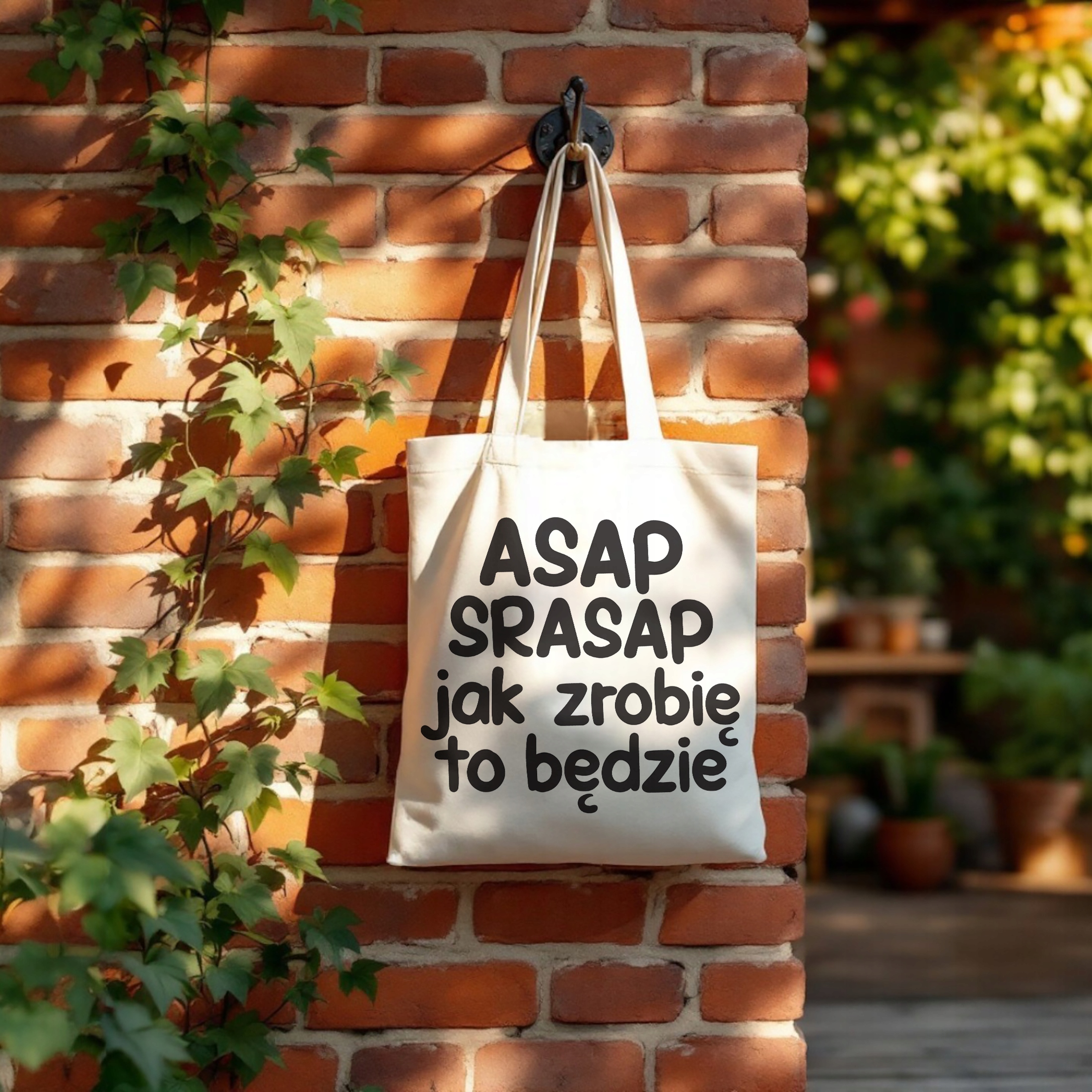 Torba bawełniana na zakupy ASAP SPRASAP Jak Zrobię To Będzie Prezent