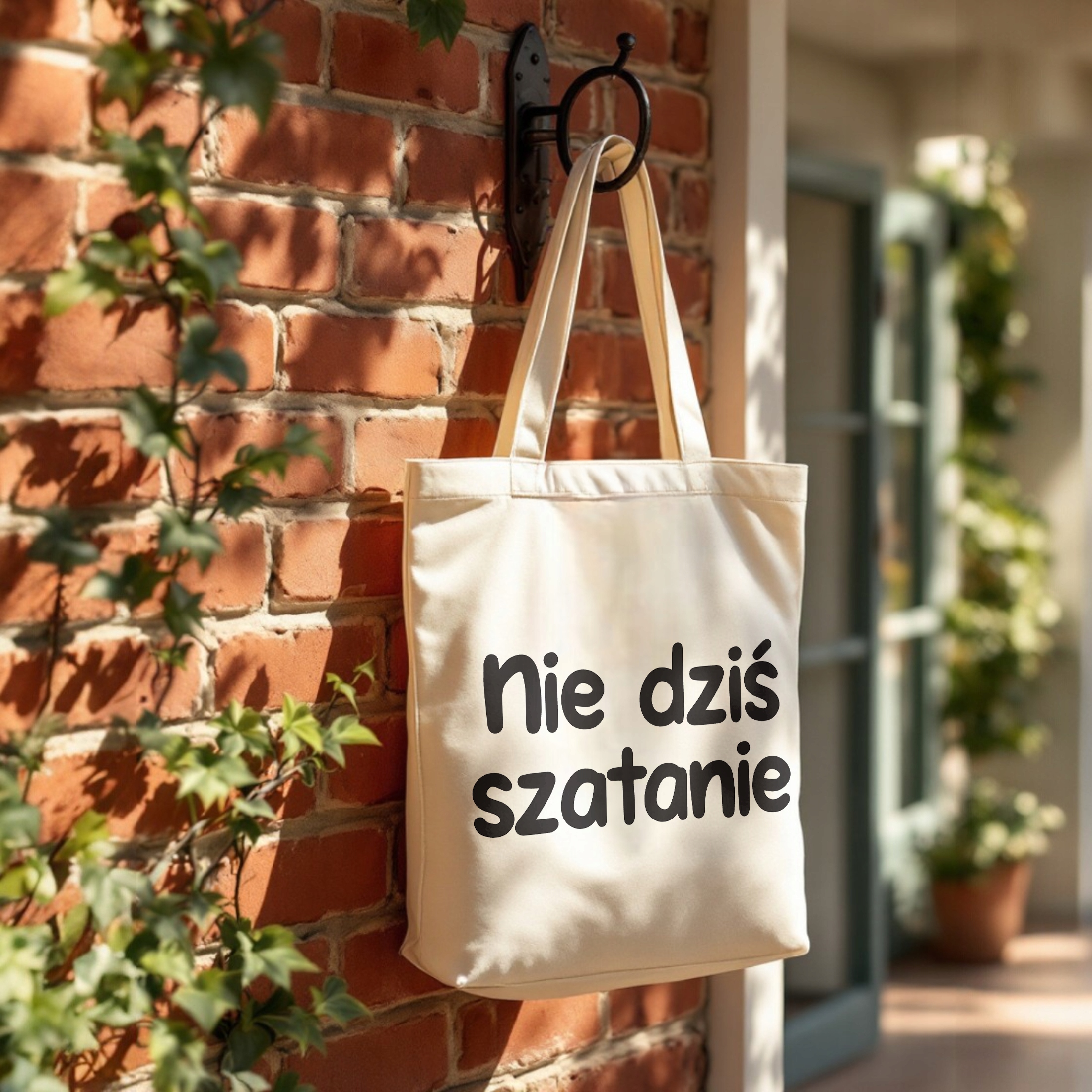 Torba bawełniana premium Nie Dziś Szatanie Zabawny Prezent