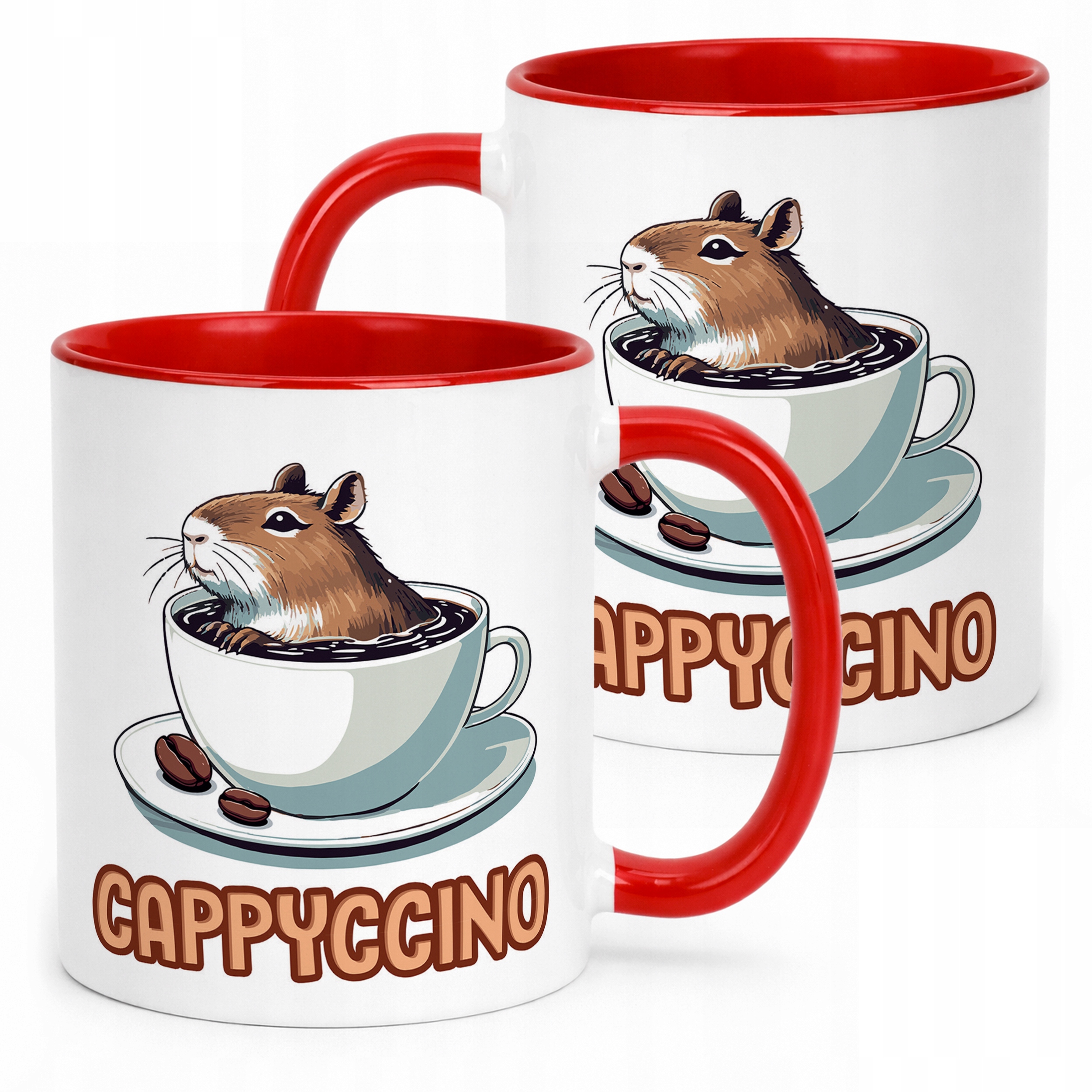 Kubek ceramiczny Kapibara Capybara Zwierzak Słodki Dla Dzieci Prezent