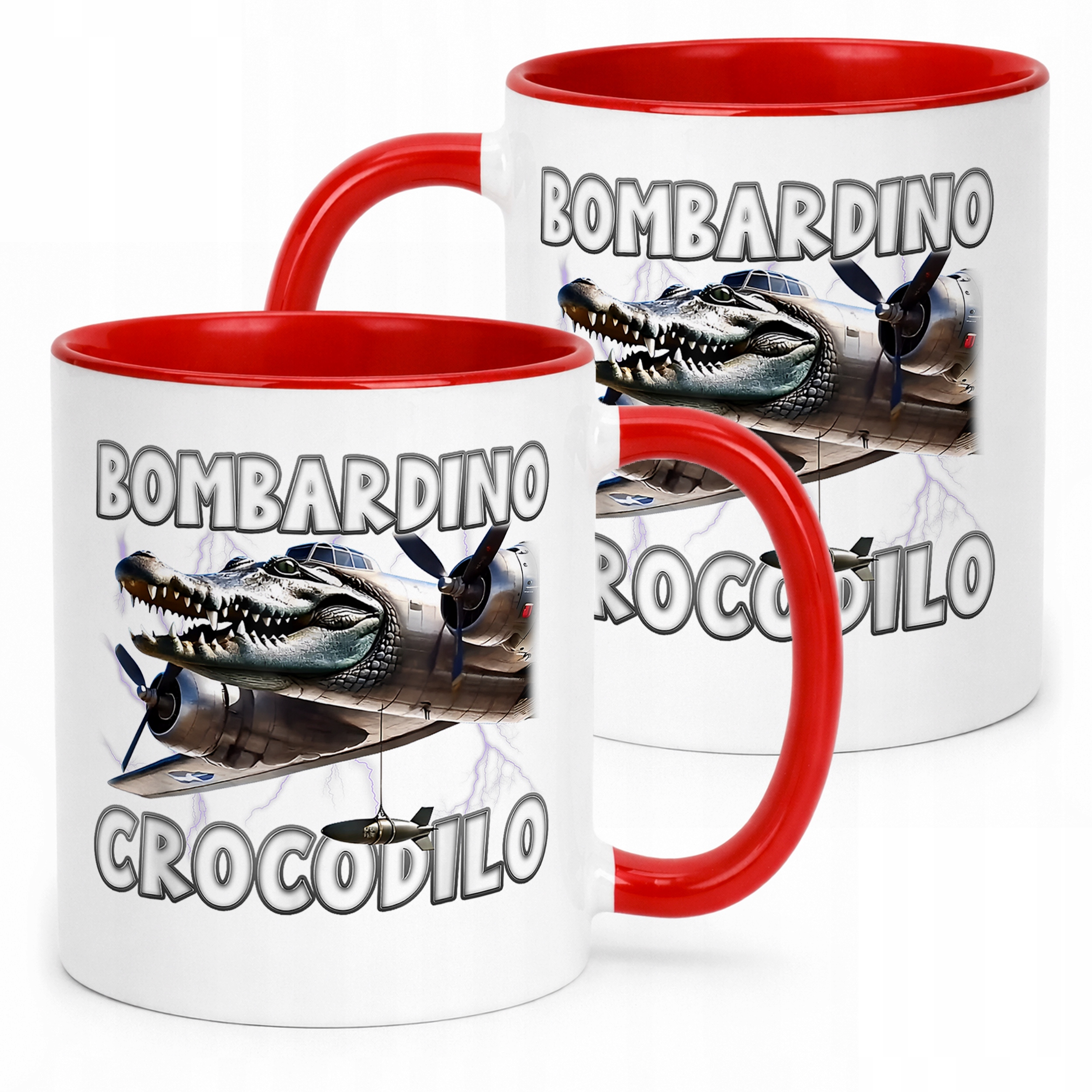 Kubek ceramiczny Bombardino Crocodilo viral tiktok brainrot