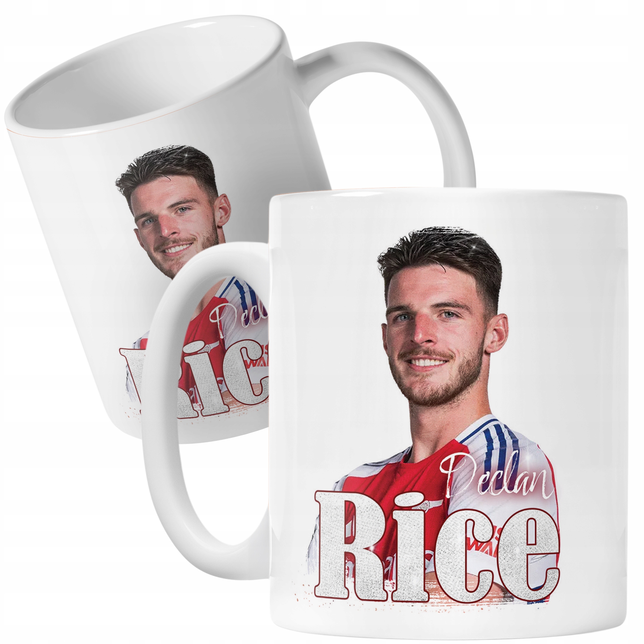 Zestaw Kubek + Poduszka Declan Rice dla kibiców Arsenal