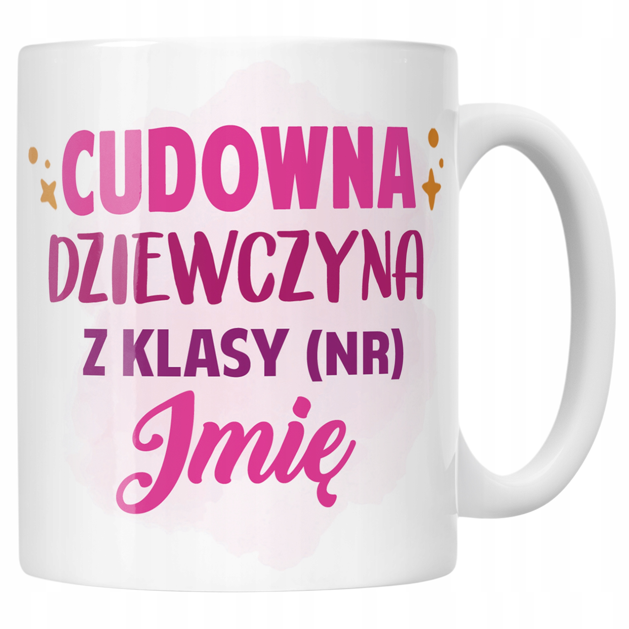 Kubek Ceramiczny Z Imieniem Klasa Dzień Kobiet Dla Dziewczynki Prezent