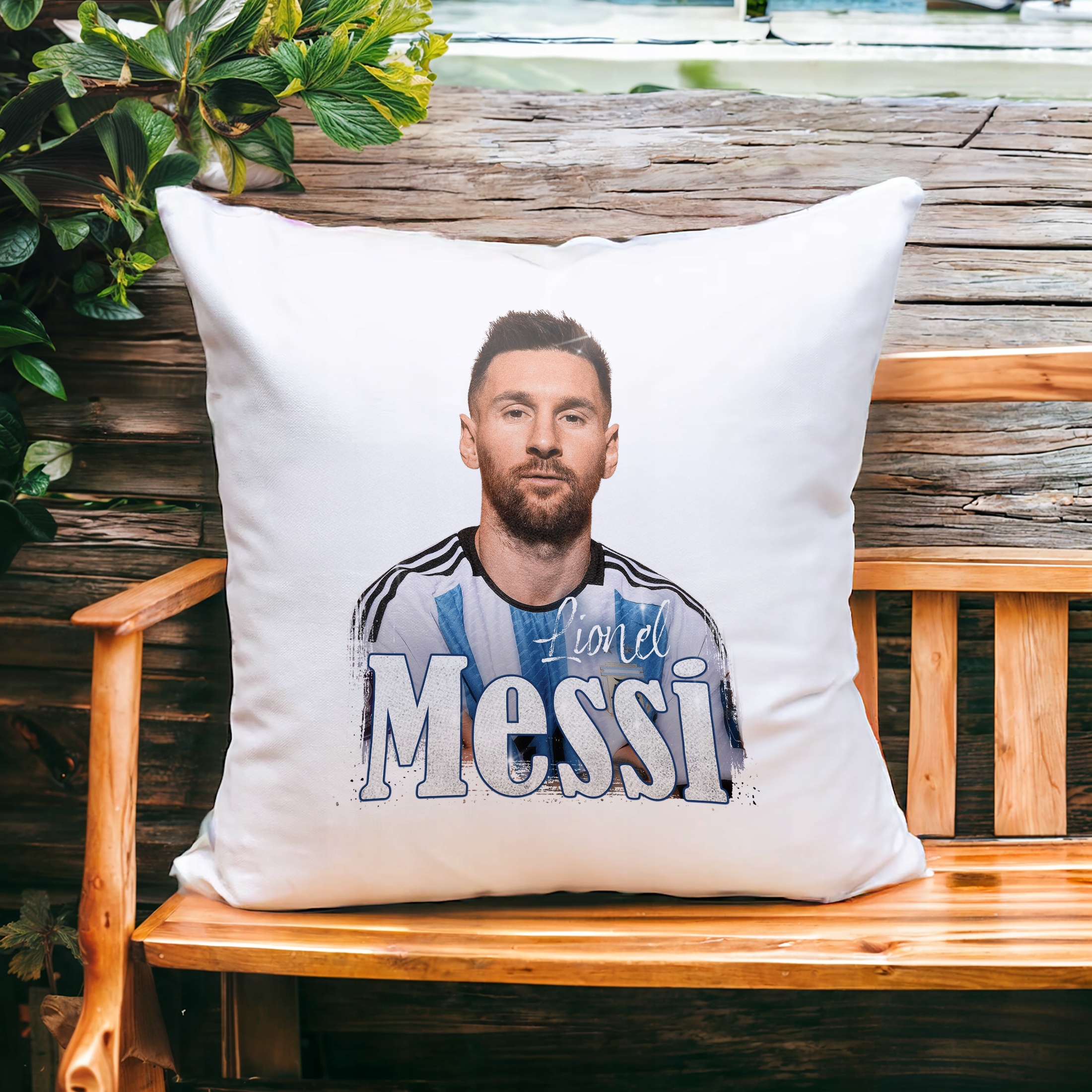 Poduszka 38x38cm Lionel Messi dla kibiców Inter Miami