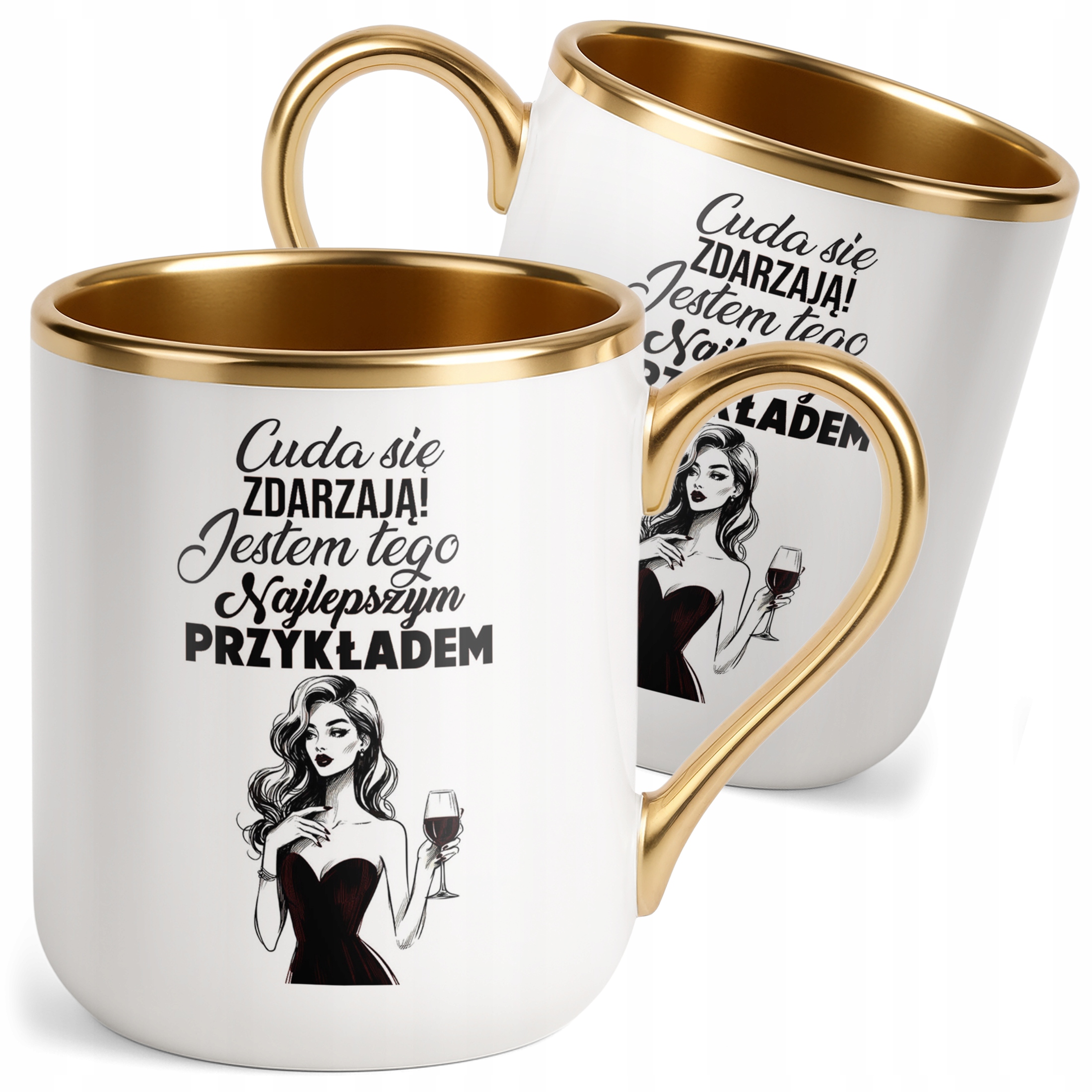 Kubek Premium Złoty Niby Nie Ma Ideałów A Jednak Jestem Prezent