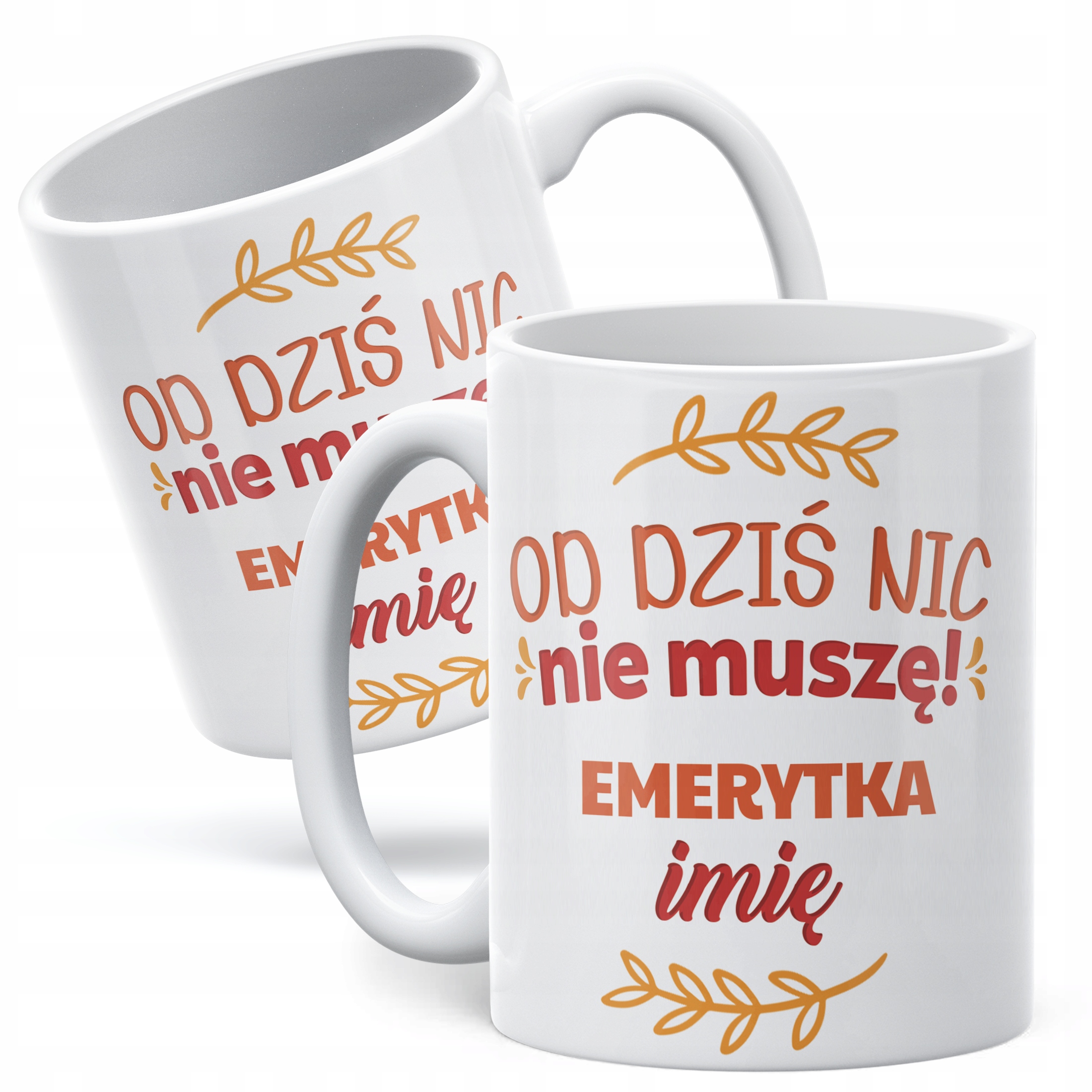 Kubek ceramiczny Personalizowany z okazji Emerytury Dla Emerytki Prezent