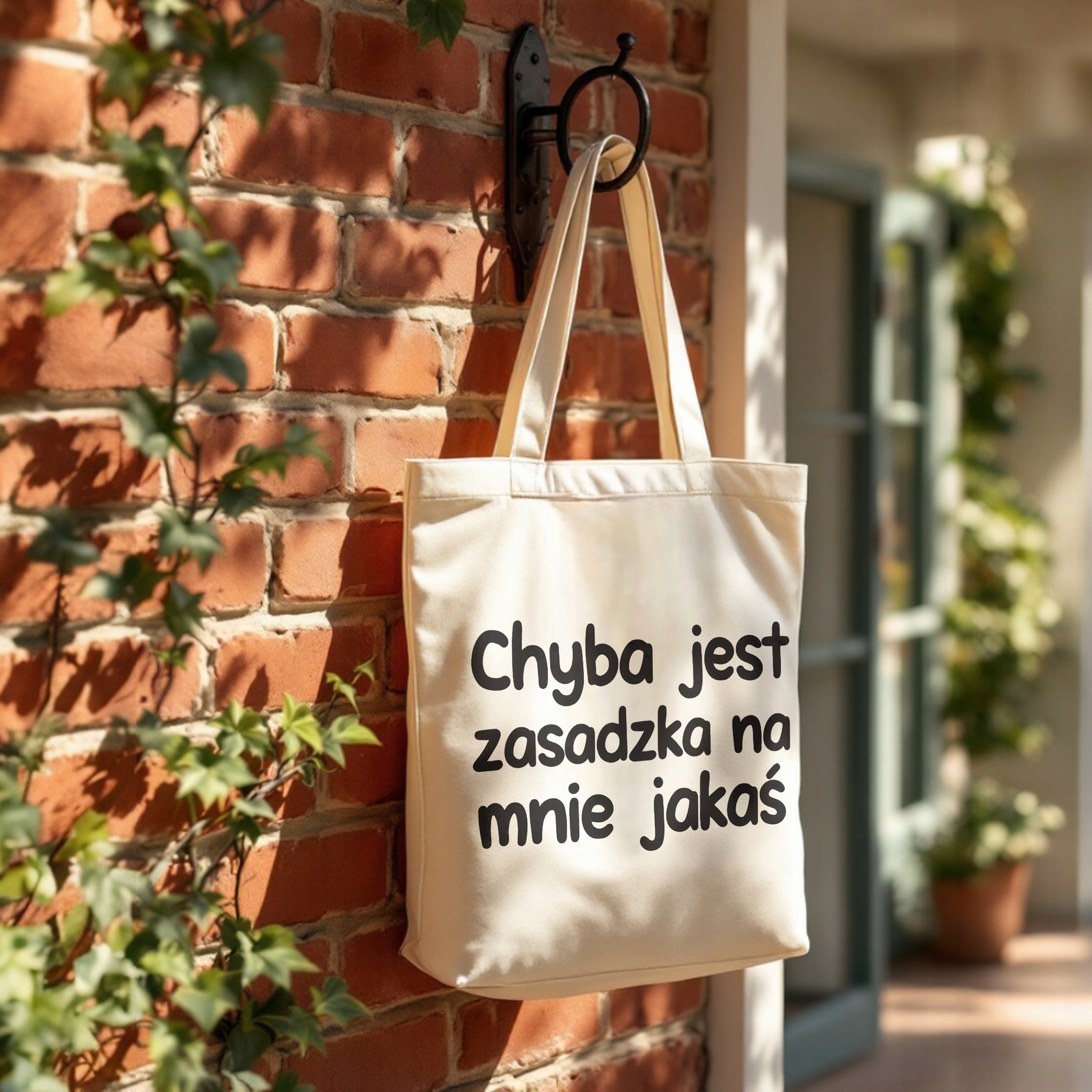 Torba bawełniana premium Chyba Jest Zasadzka Na Mnie Jakaś Prezent