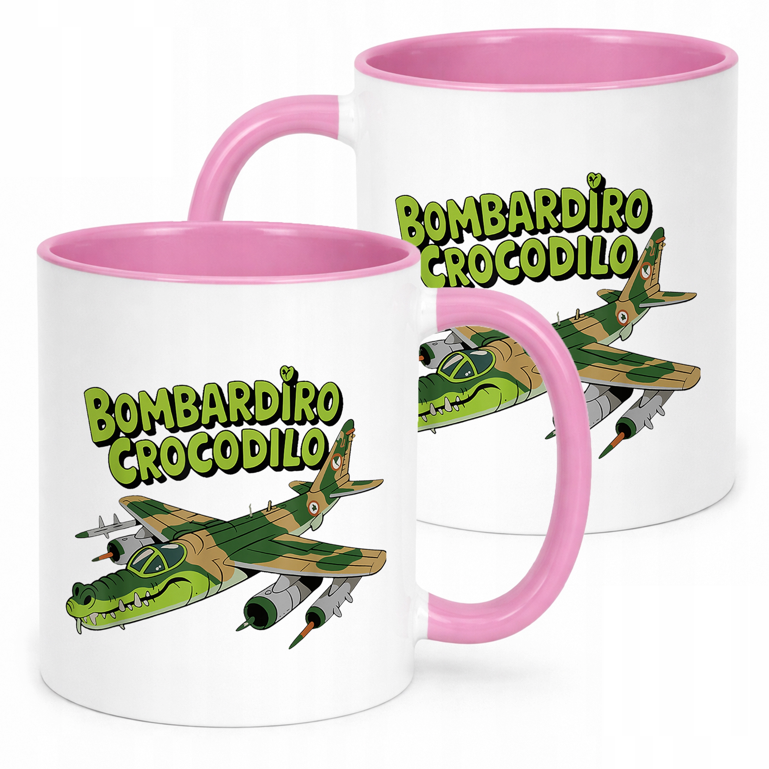 Kubek Różowy Bombardino Crocodilo viral tiktok brainrot