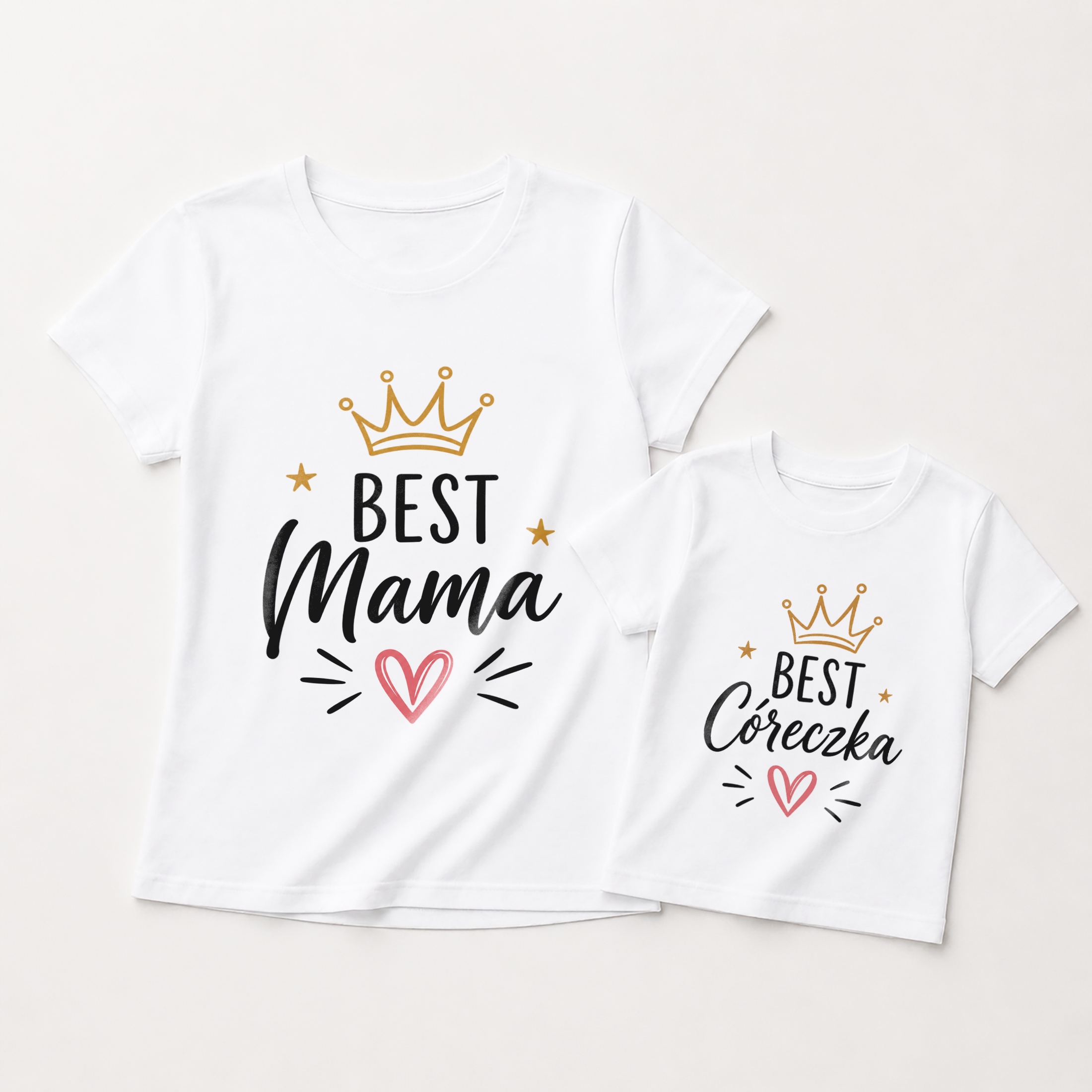 Koszulki mama córka zestaw prezent na Dzień Matki komplet dla mamy super