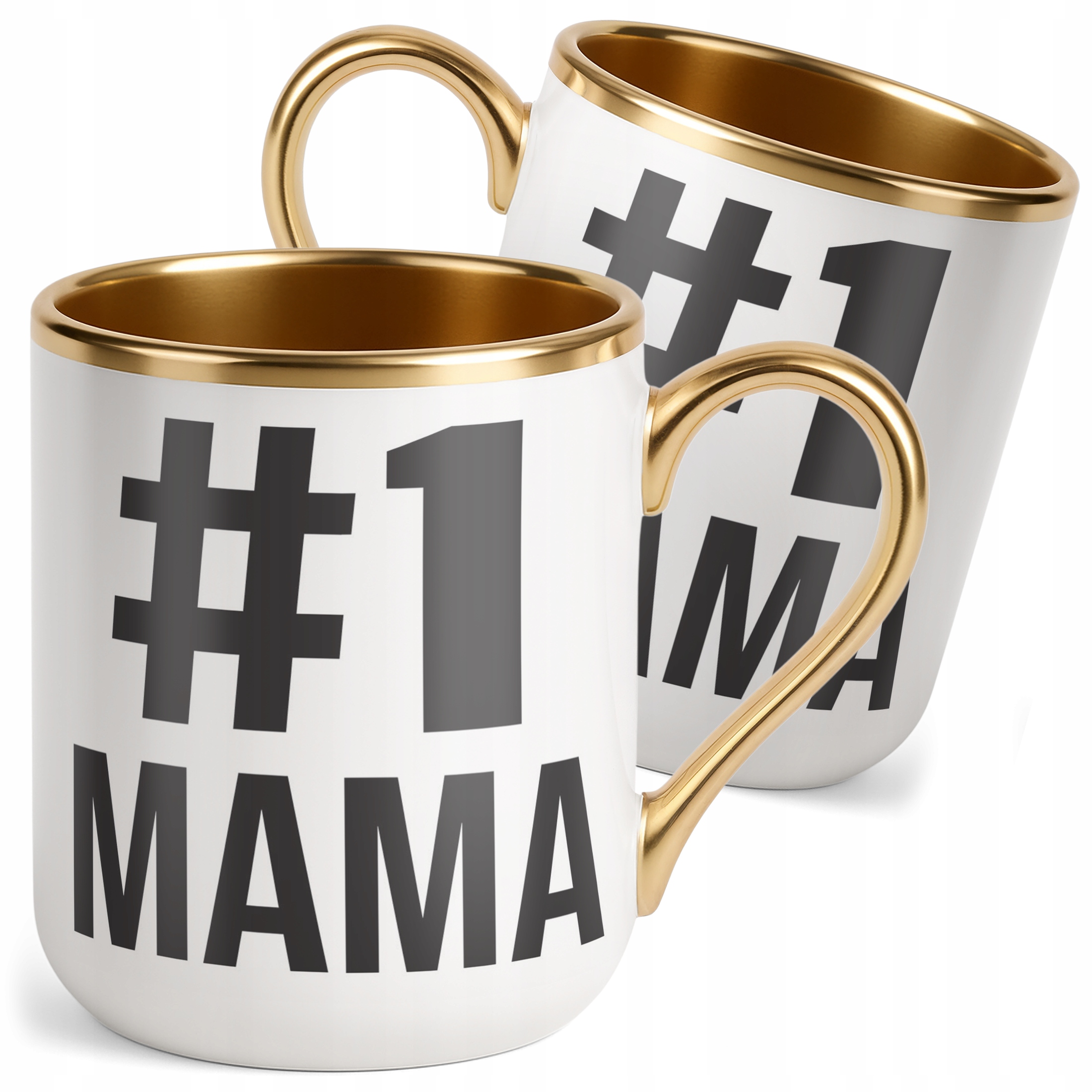 Kubek Premium Złoty Dzień Matki 1# MAMA Prezent Upominek Dla Mamy