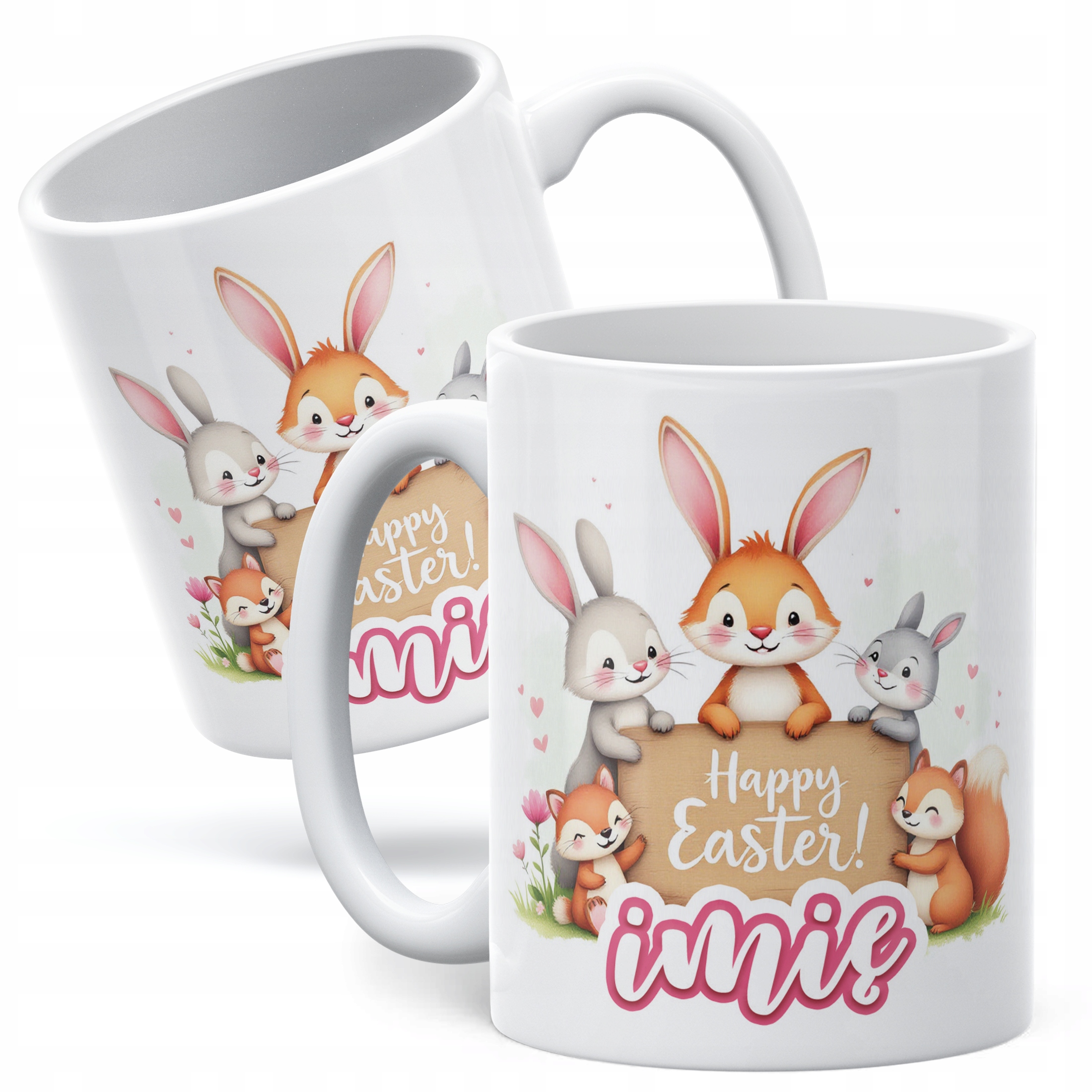 Kubek ceramiczny Wielkanocny Personalizowany Z okazji Świąt Wielkanocnych