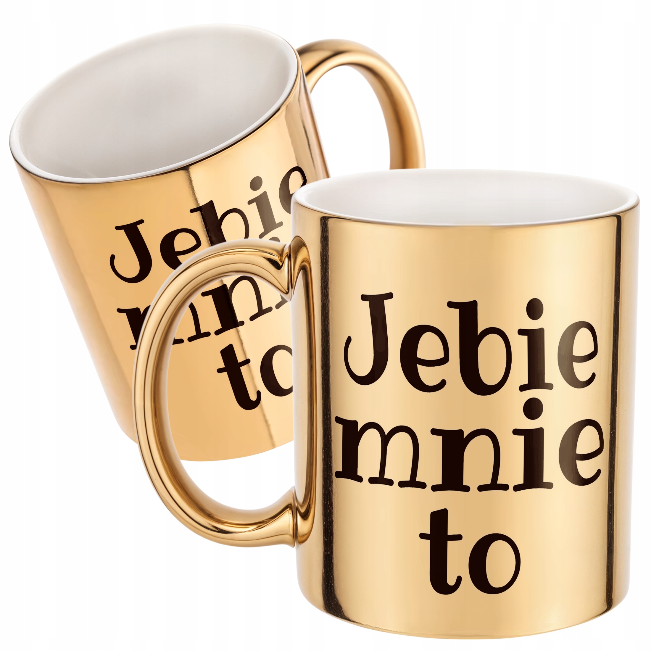Złoty Kubek Jeb*e Mnie To Śmieszny Zabawny Prezent