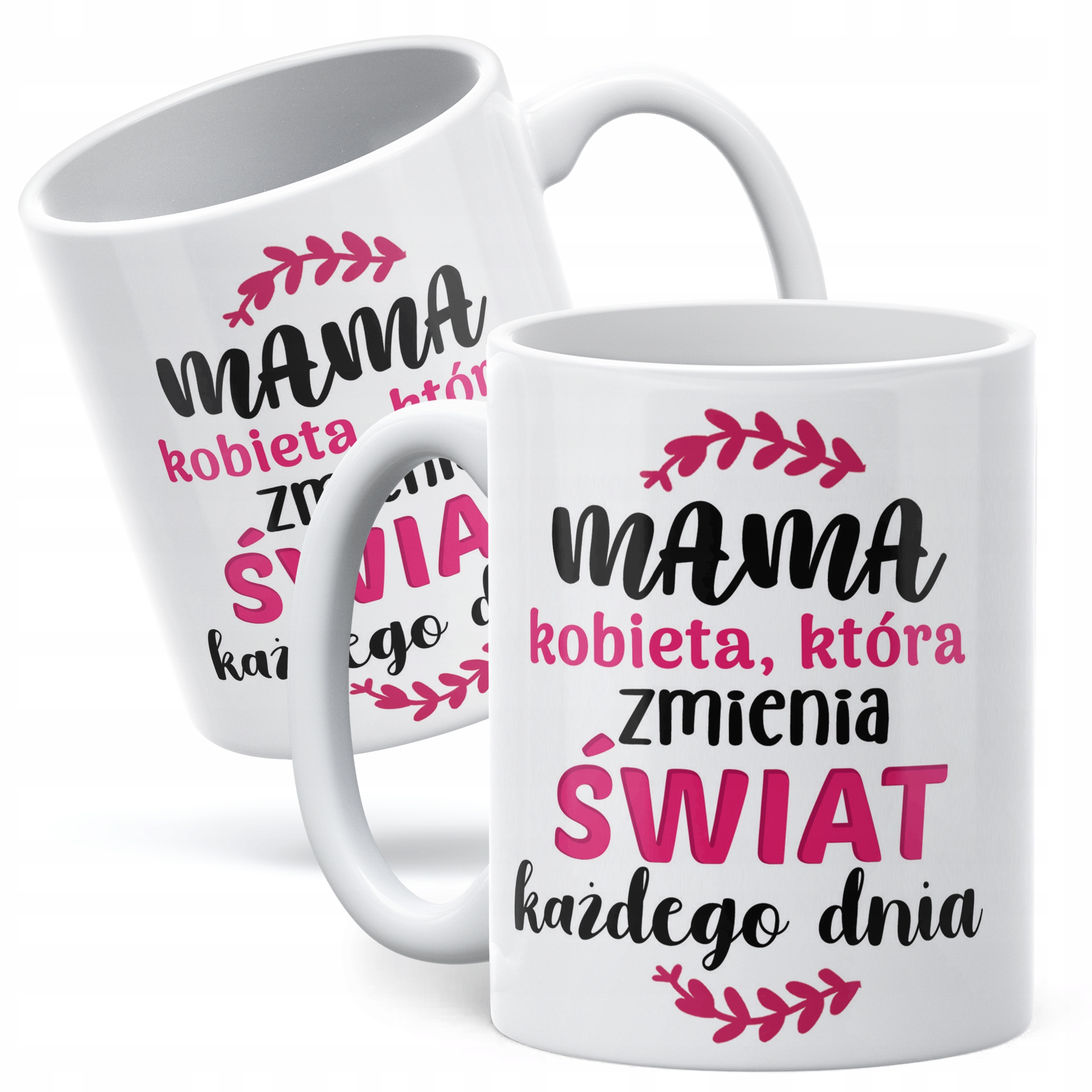 Kubek ceramiczny Dzień Matki Dla Mamy Prezent Kobieta Która Zmienia Świat