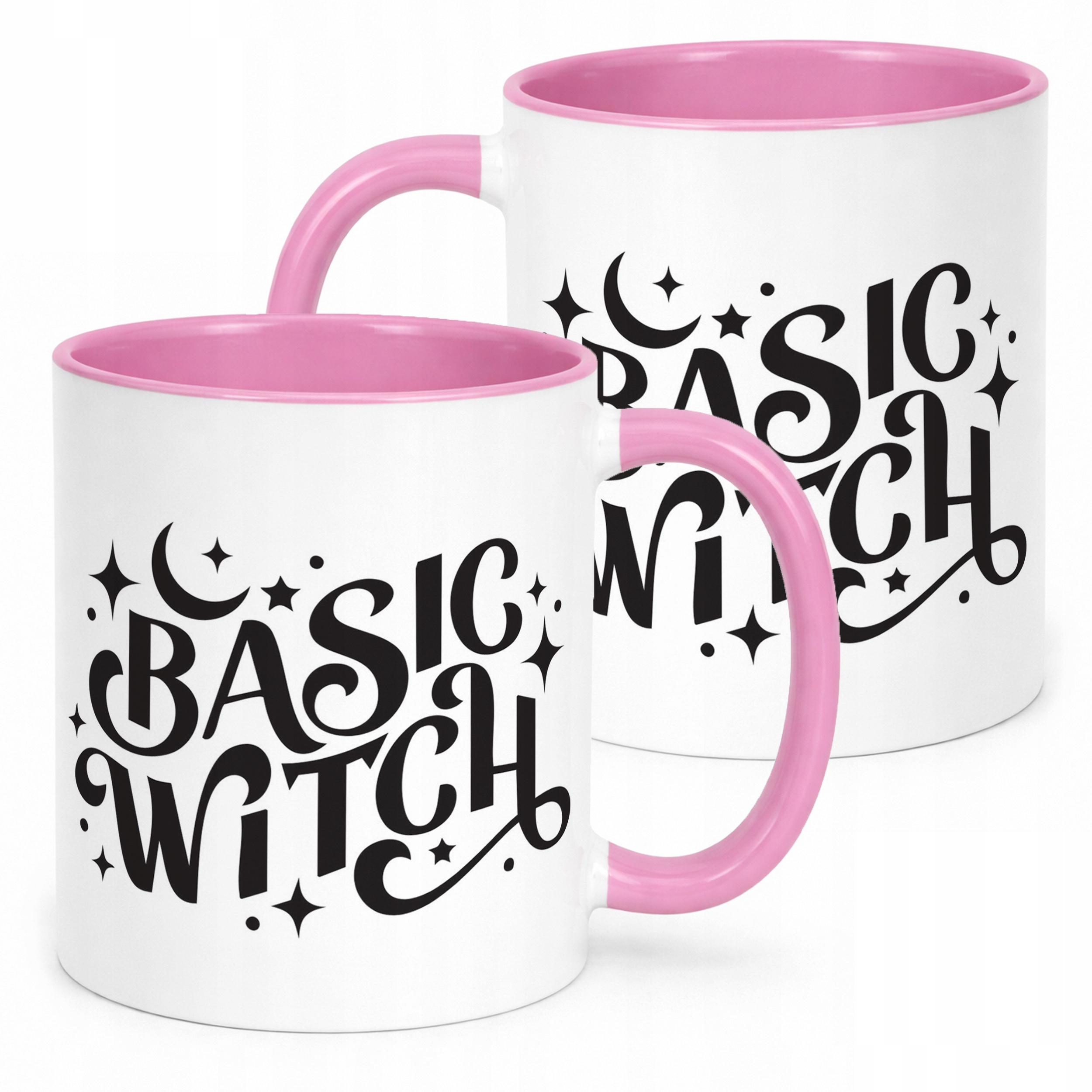 Kubek Różowy Halloween Basic Witch Jesień Wiedźma Prezent Upominek