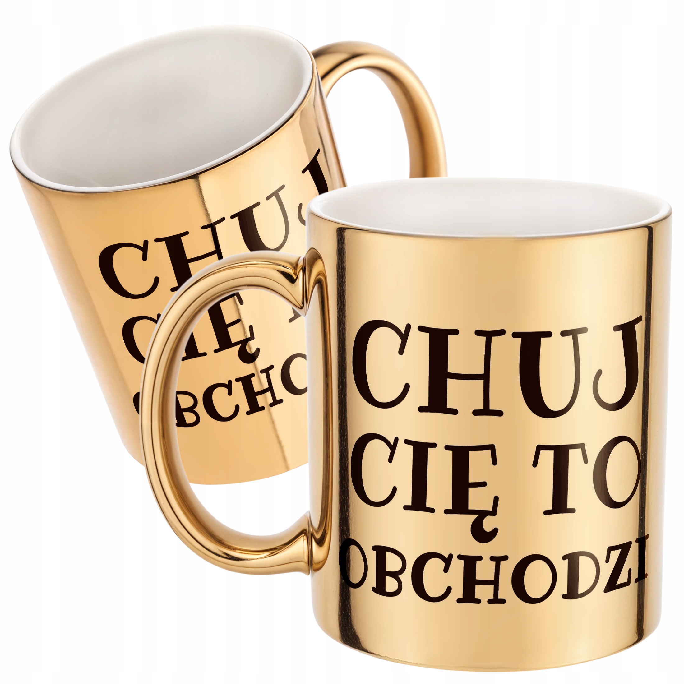 Złoty Kubek Ch*j Cię To Obchodzi Śmieszny Zabawny Prezent