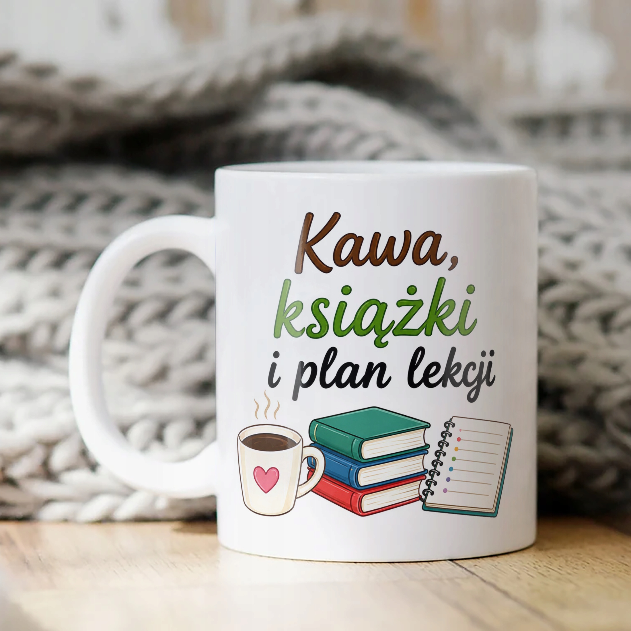 Kubek Dzień Nauczyciela Zakończenie Roku Prezent Upominek Szkoła