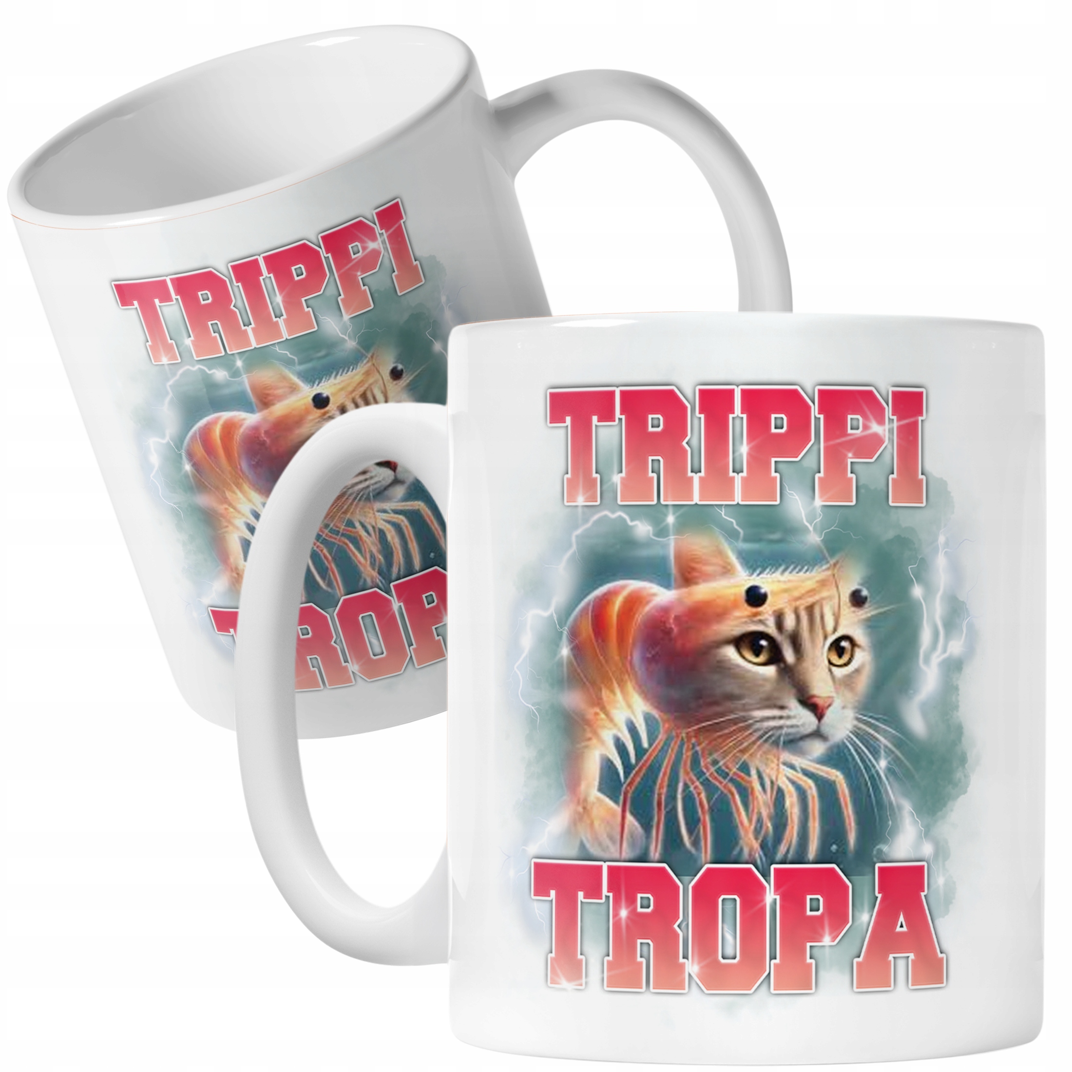 Kubek ceramiczny BRAINROT Trippi Troppi Memy Zabawny TikTok Viral