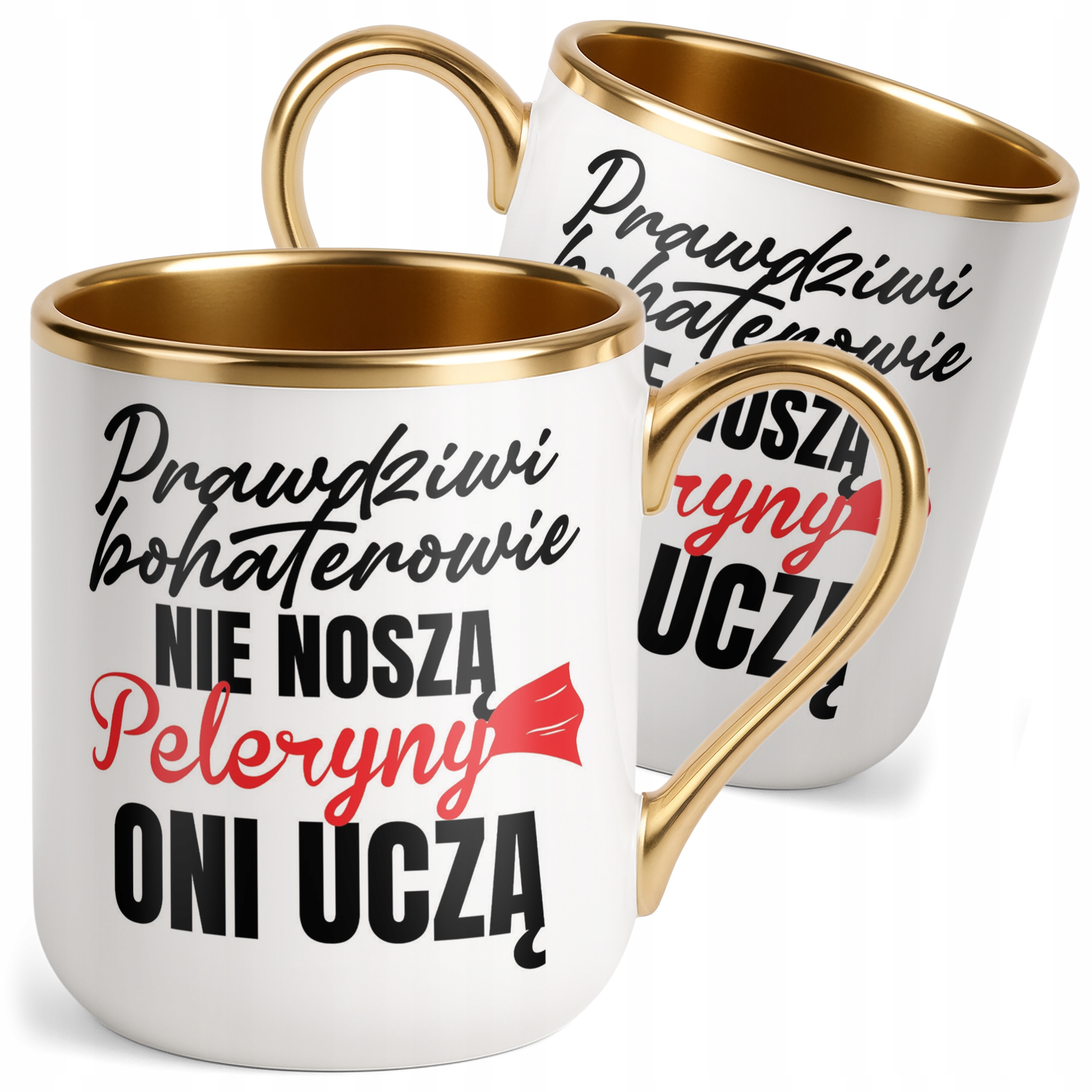Kubek Premium Złoty Dzień Nauczyciela Dla Nauczyciela Prezent