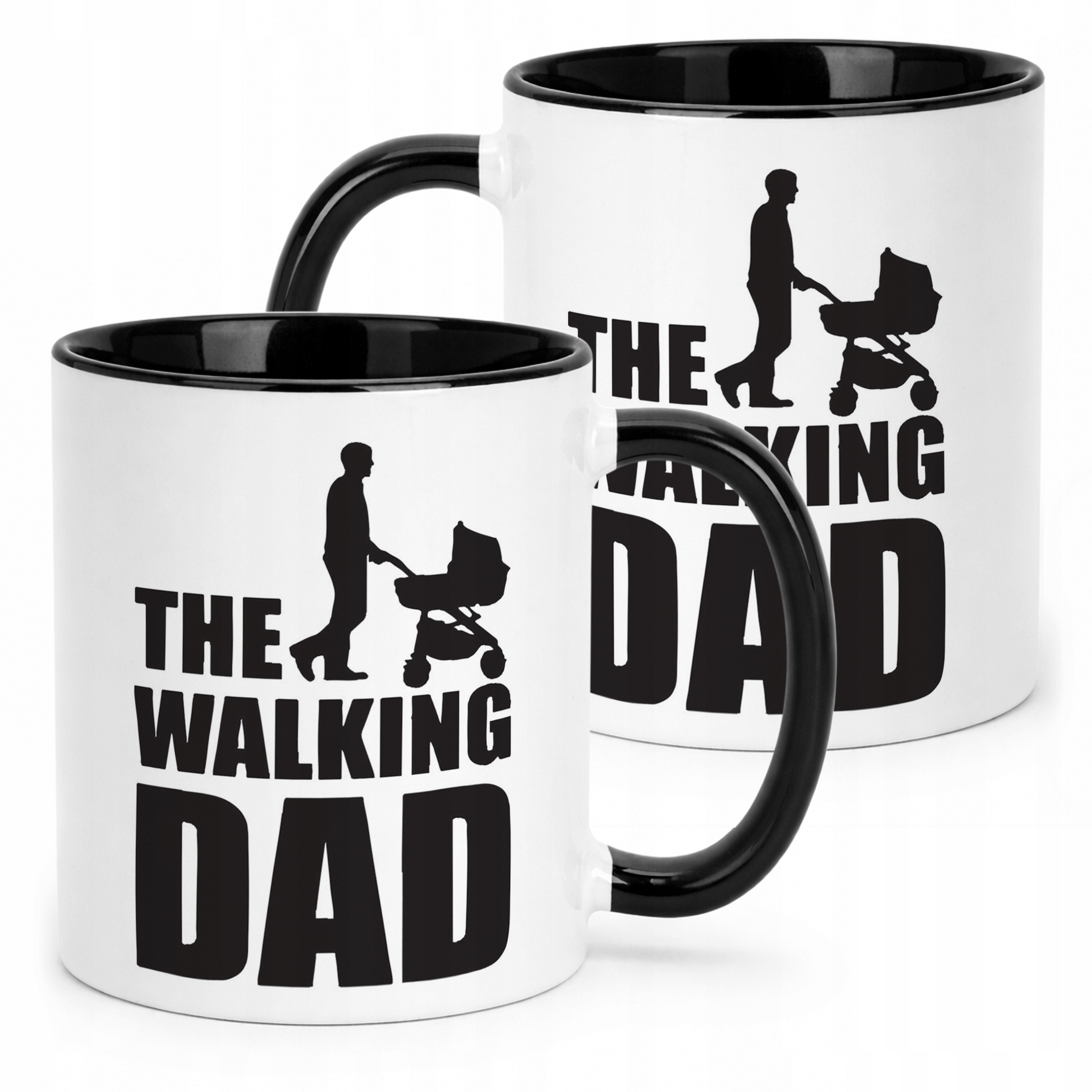 Kubek Czarny Dzień Ojca Dla Taty The Walking Dad Prezent