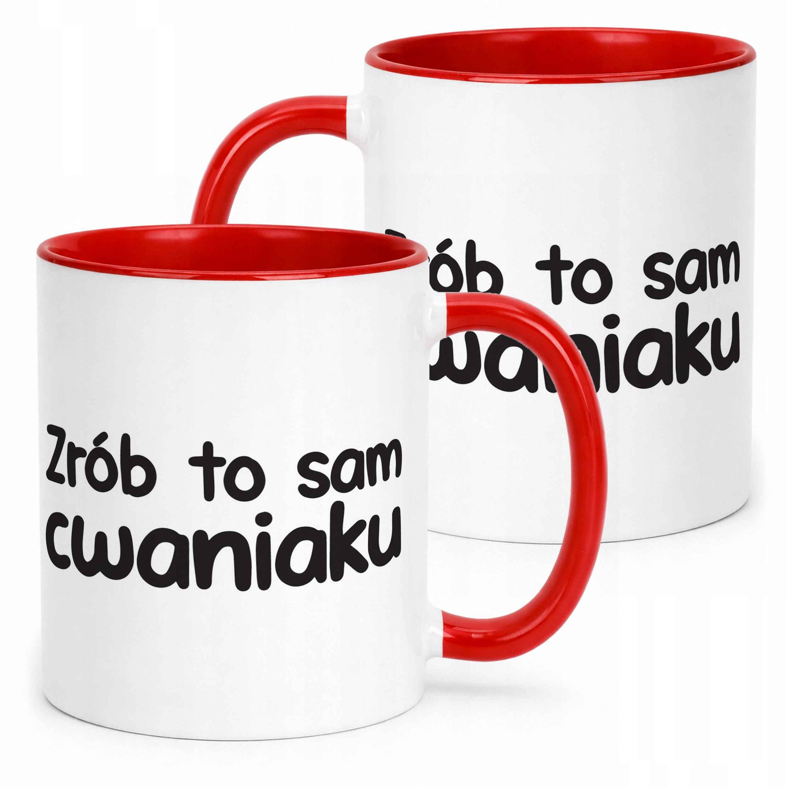 Kubek Czerwony Zrób To Sam Cwaniaku Śmieszny Zabawny Prezent