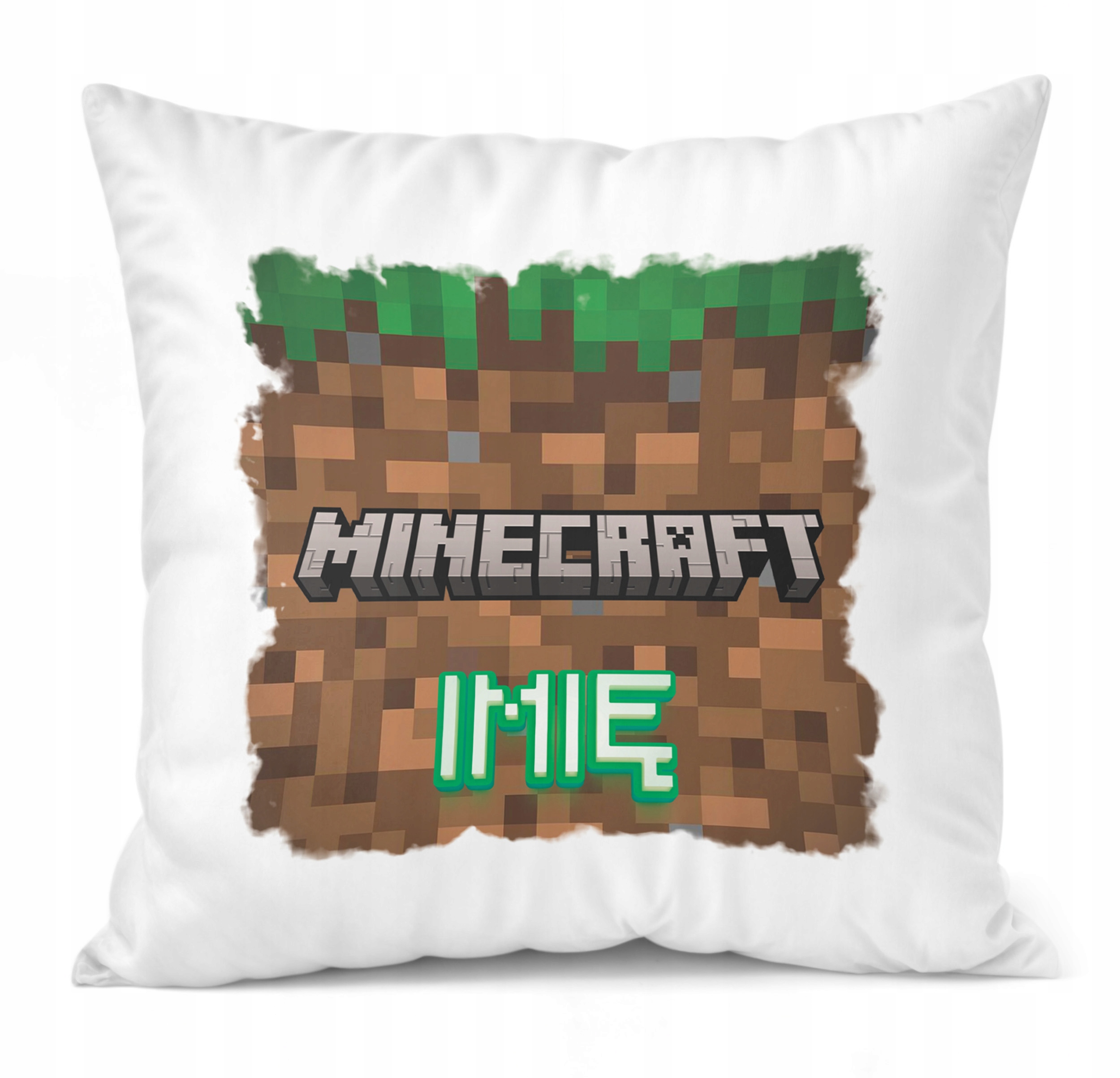 Zestaw Personalizowany Kubek + Poduszka 38×38 cm Dla Graczy Minecraft