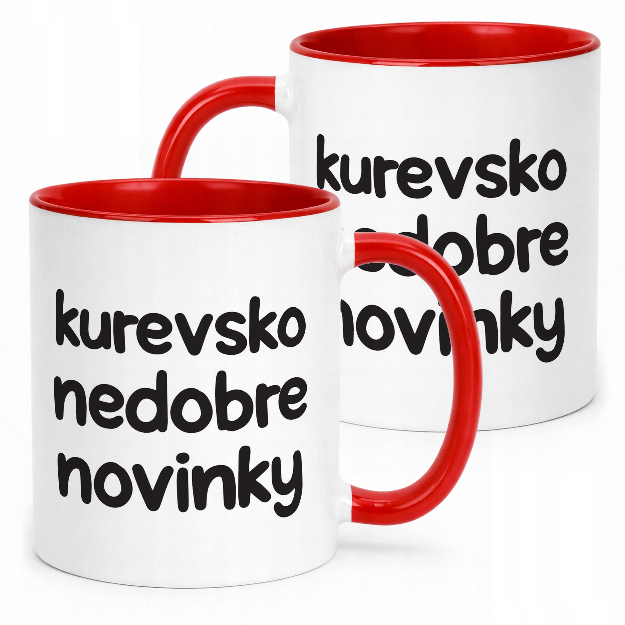 Kubek Czerwony Ku**vsko Nedobre Novinky Śmieszny Zabawny Prezent