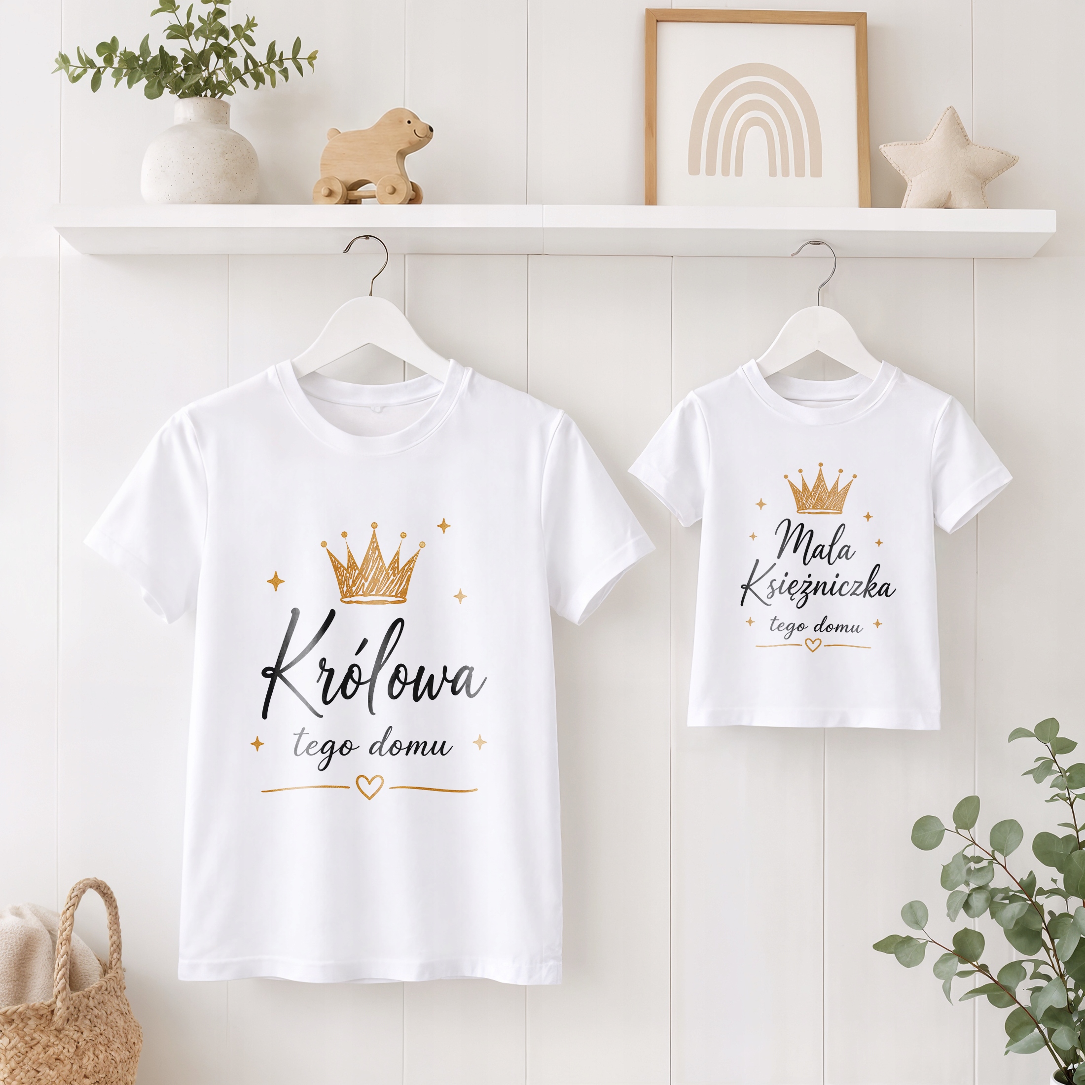 Komplet t-shirtów dla mamy i córki prezent na Dzień Matki zestaw rodzinny