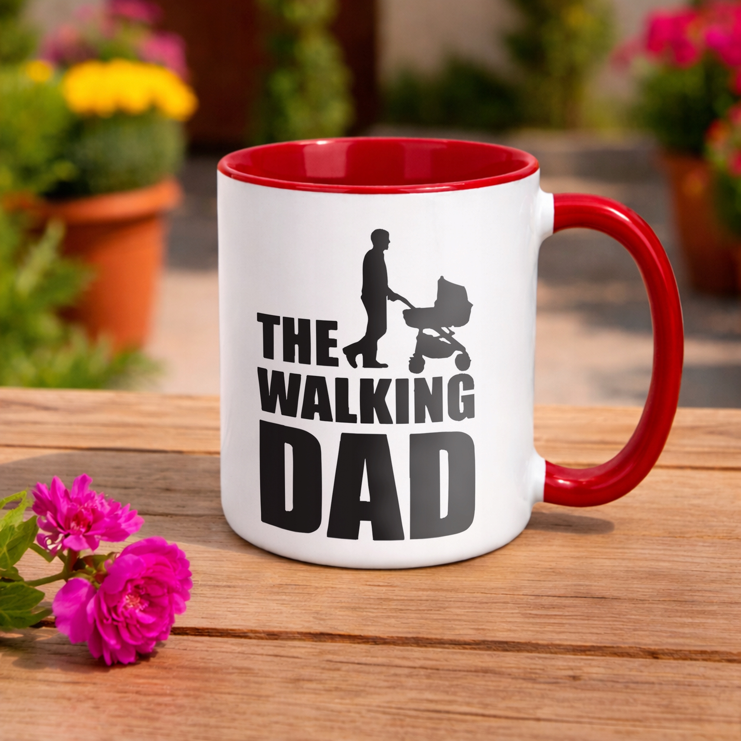 Kubek ceramiczny Dzień Ojca Dla Taty The Walking Dad Prezent