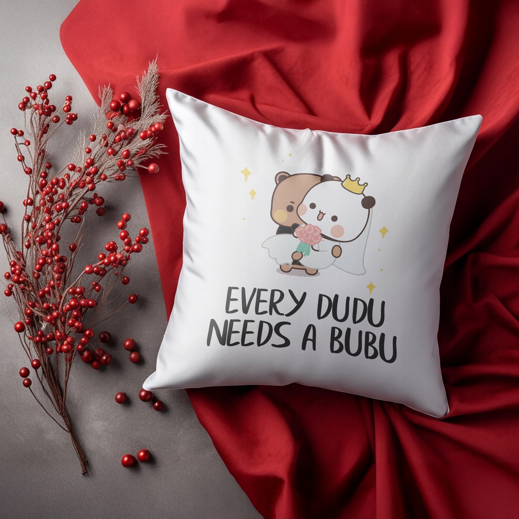 Poduszka na walentynki Bubu i Dudu Dla Party Prezent Upominek