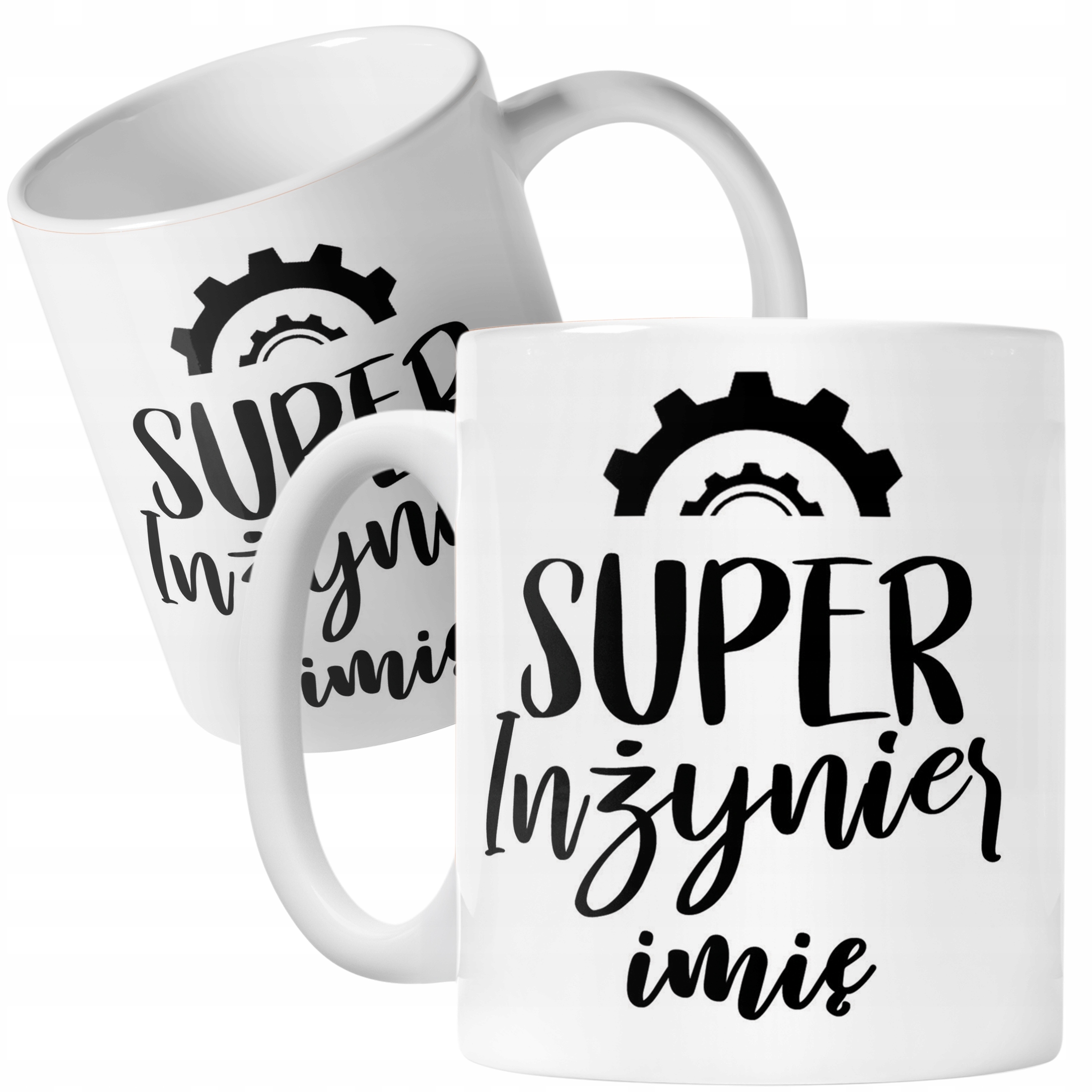 Kubek Ceramiczny Personalizowany Super Inżynier Prezent Upominek