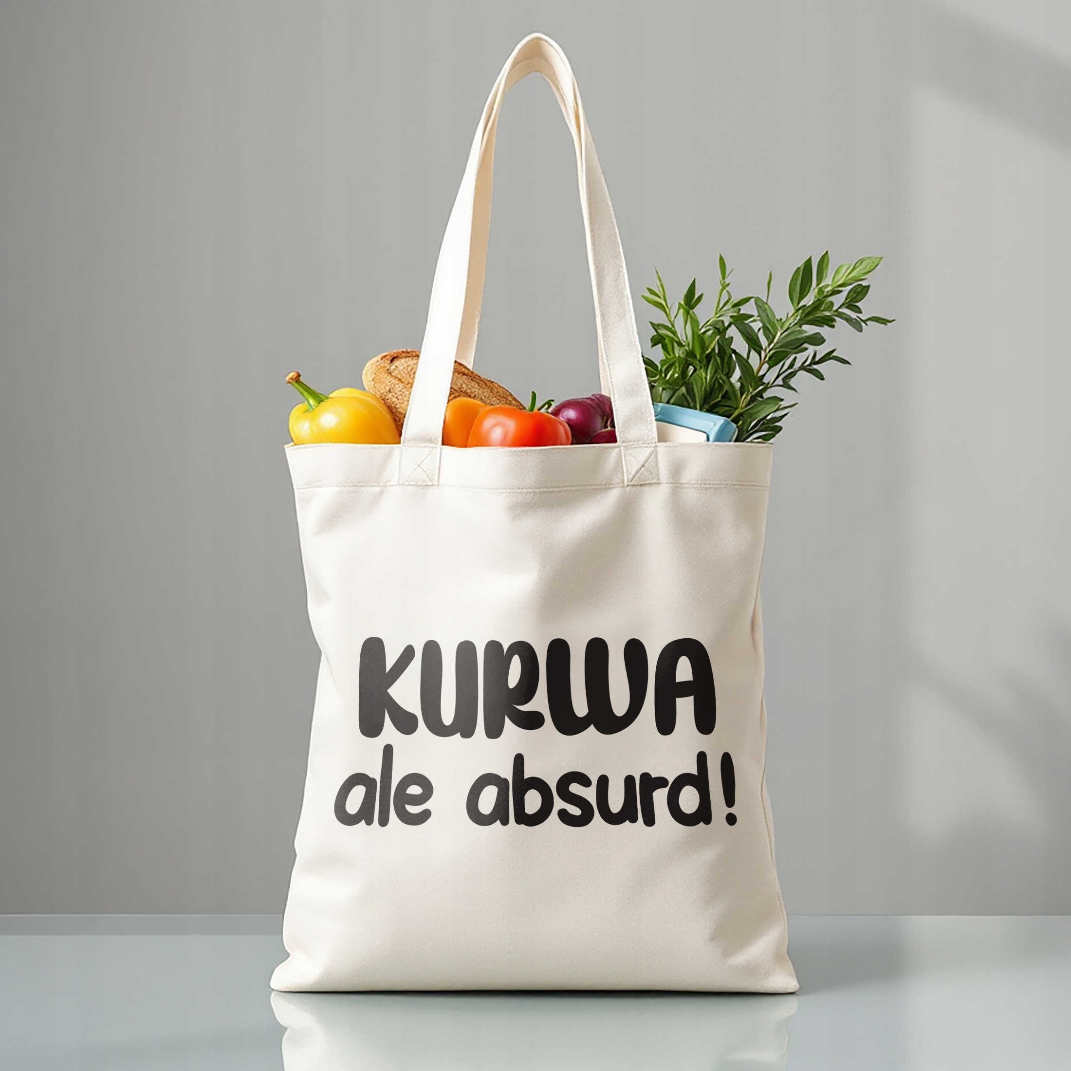 Torba bawełniana premium K**wa Ale Absurd Zabawny Prezent
