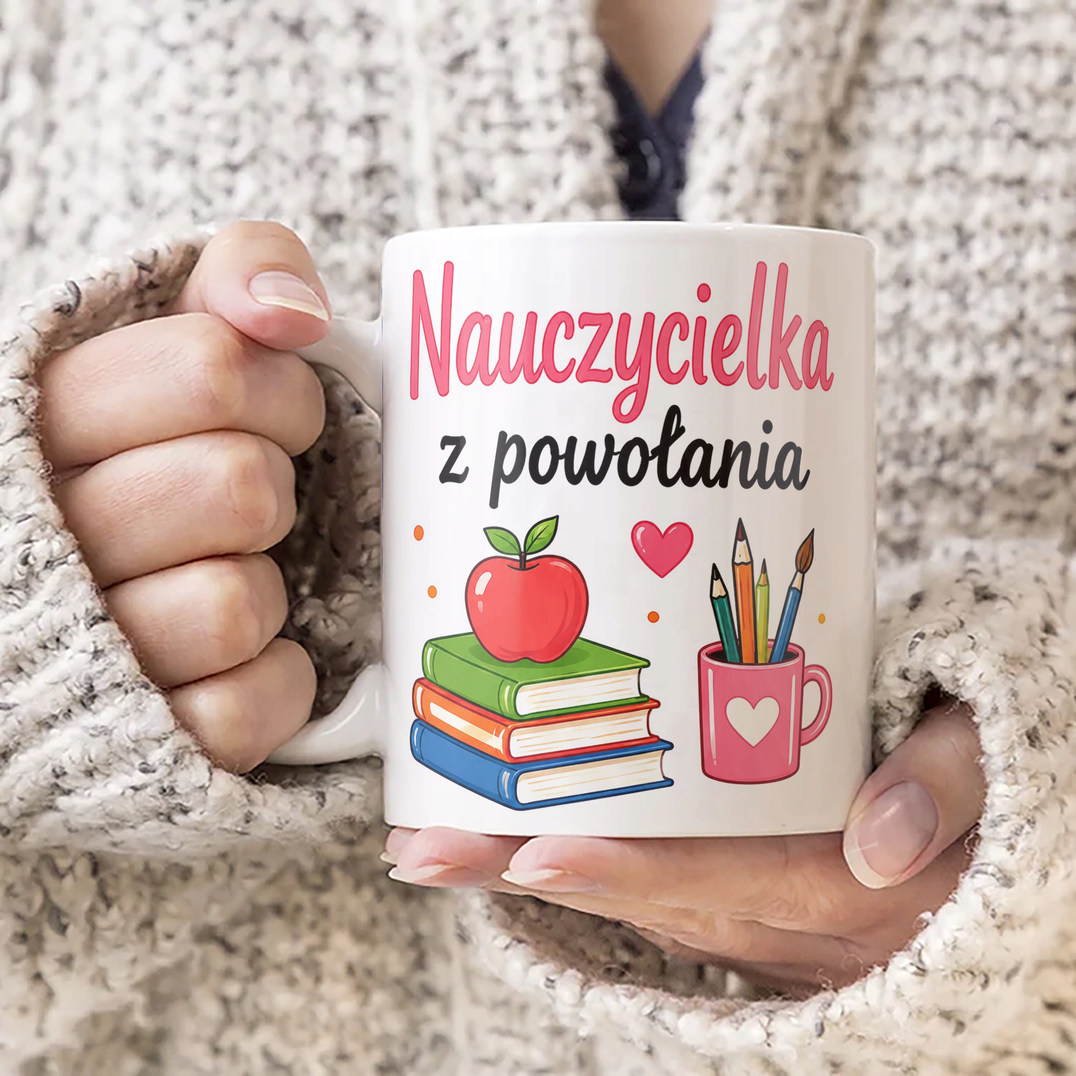 Kubek Dzień Nauczyciela Zakończenie Roku Dla Nauczycielki Prezent Upominek