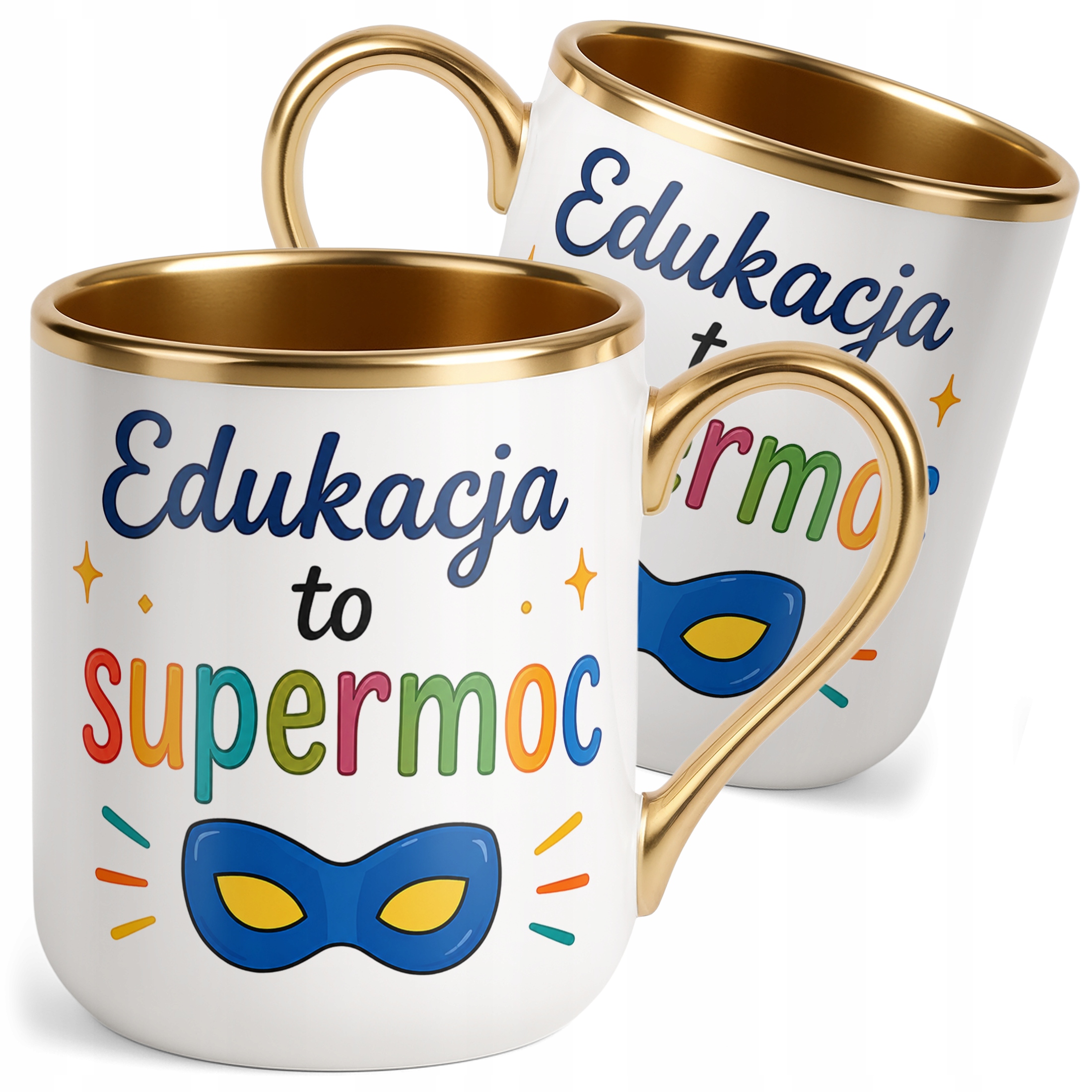 Kubek Premium Złoty Dzień Nauczyciela Prezent Upominek Szkoła