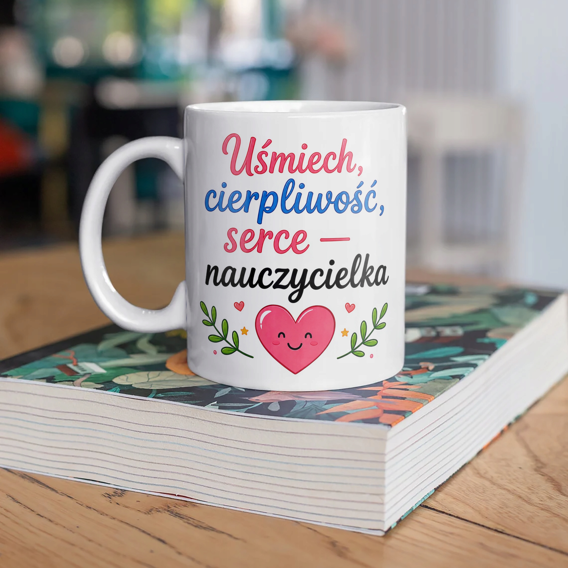 Kubek Dzień Nauczyciela Zakończenie Roku Dla Nauczycielki Prezent Upominek