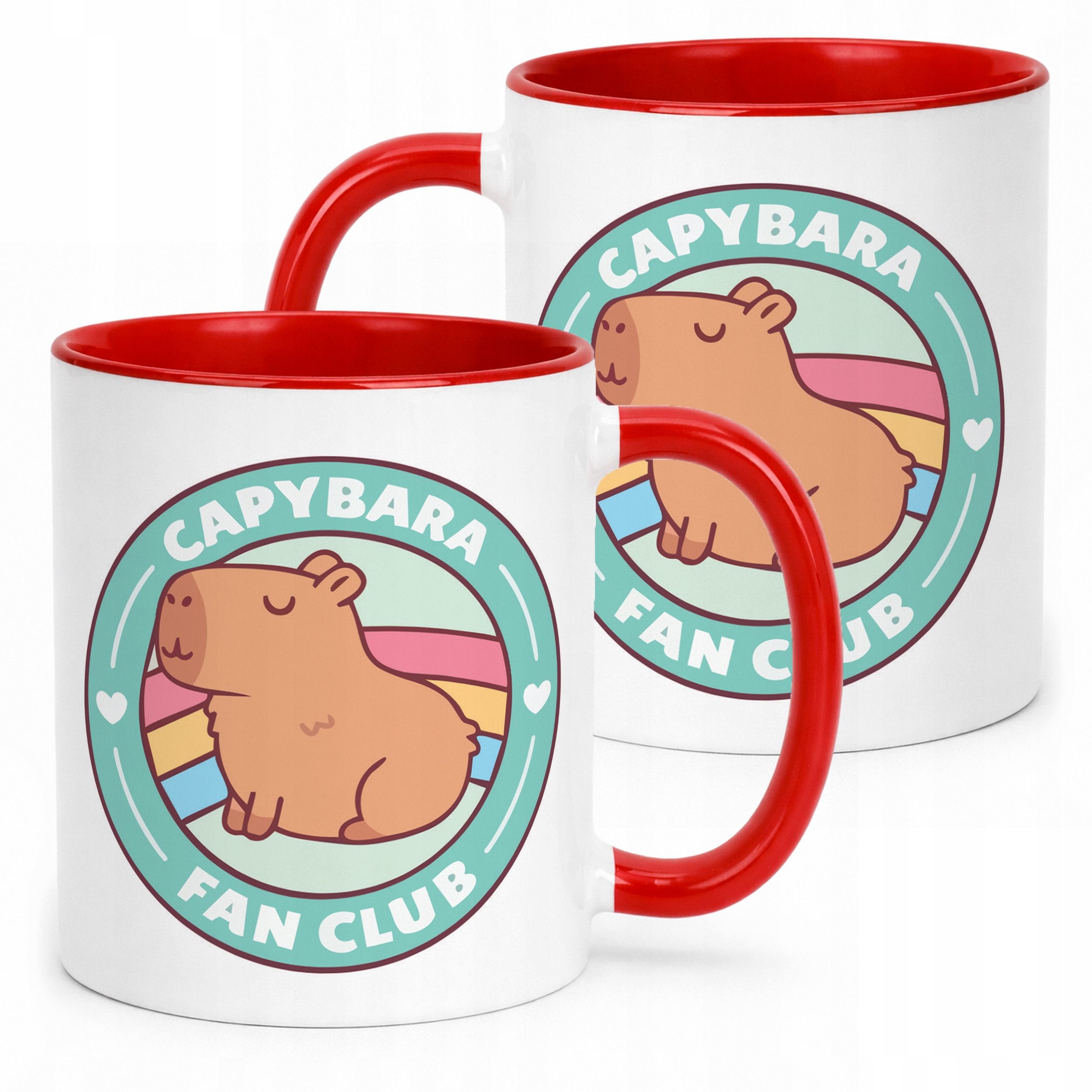Kubek ceramiczny Kapibara Capybara Zwierzak Słodki Dla Dzieci Prezent