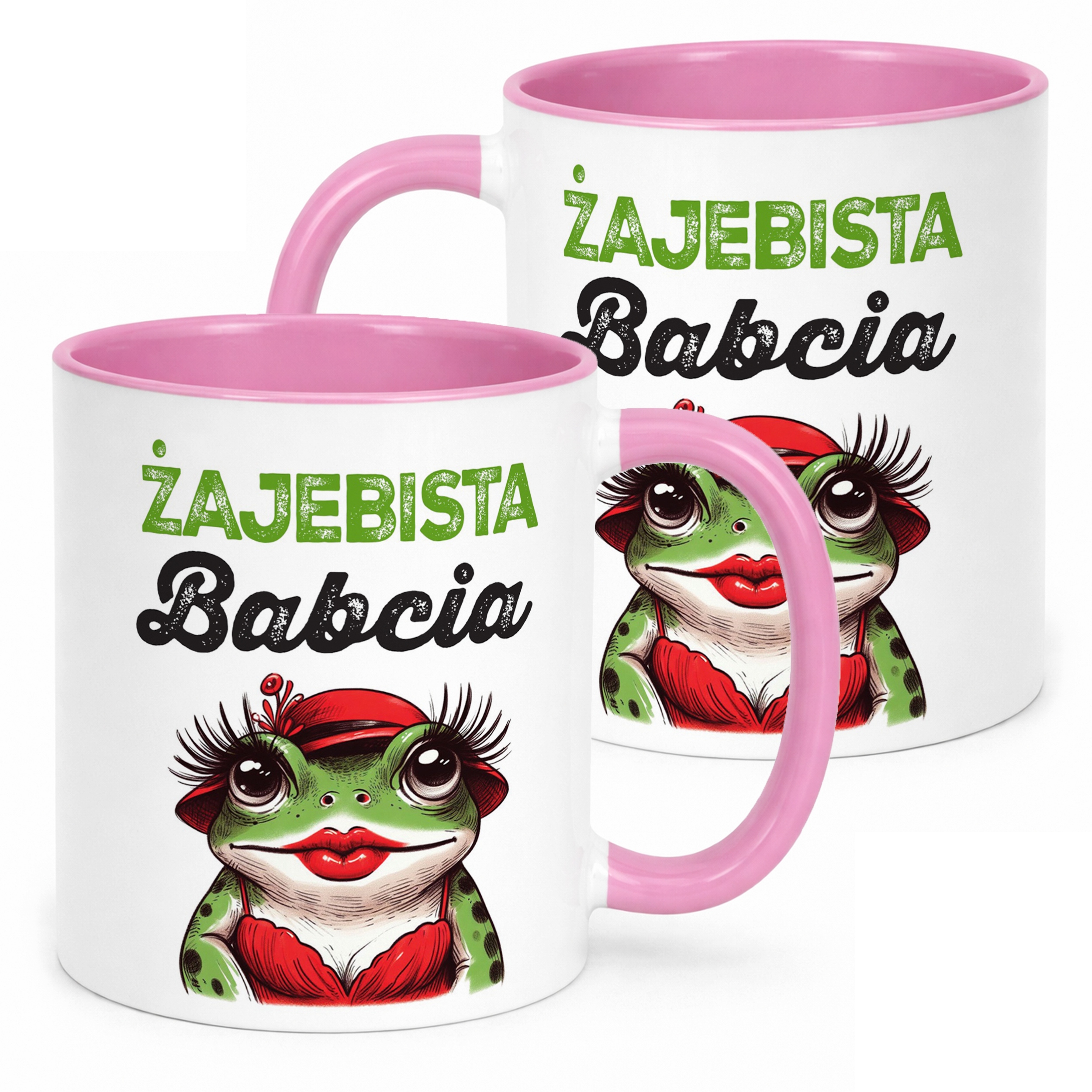 Kubek Różowy Dzień Babci Dla Babci Prezent Upominek