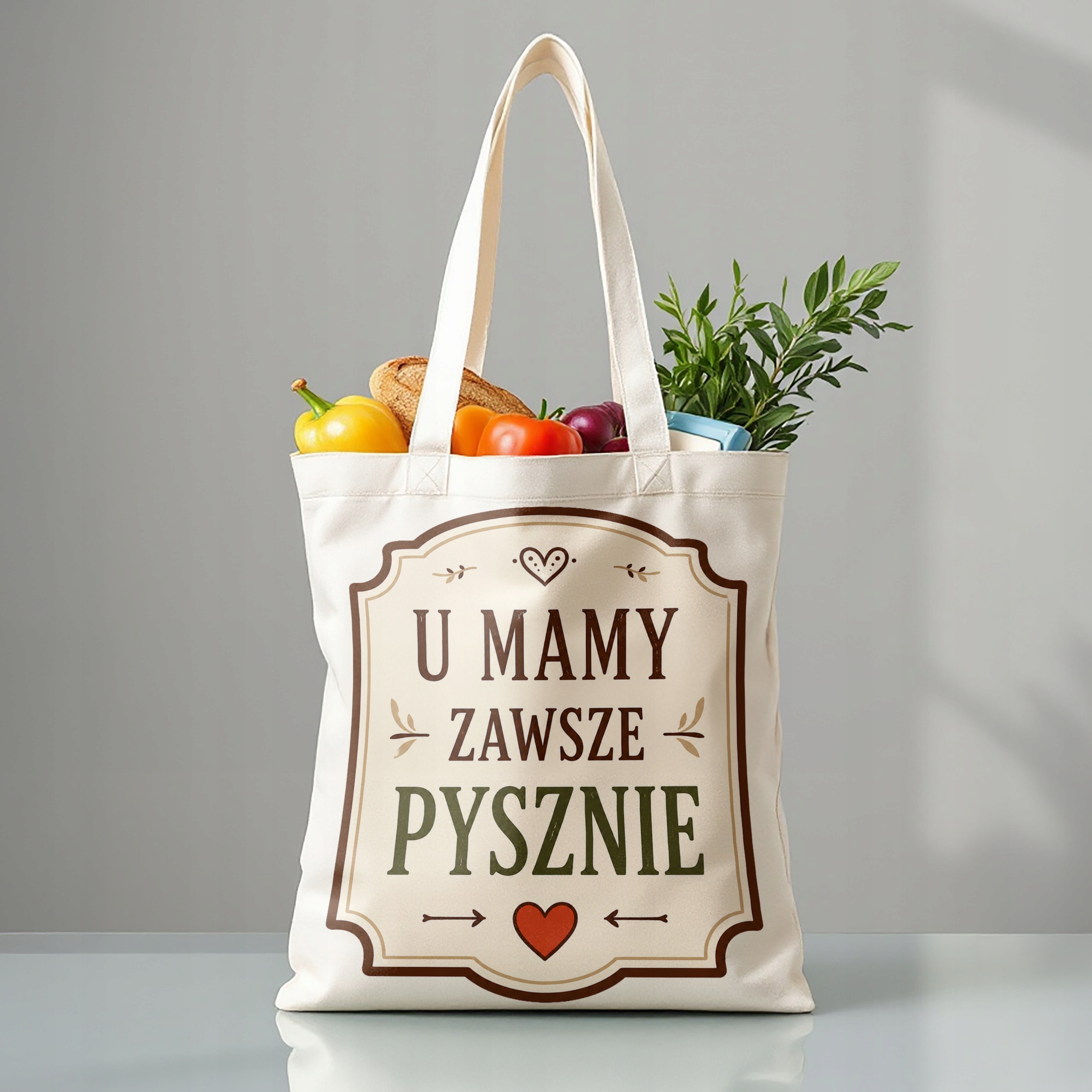 Torba bawełniana prezent dla mamy na Dzień Matki uroczy upominek dla mamy