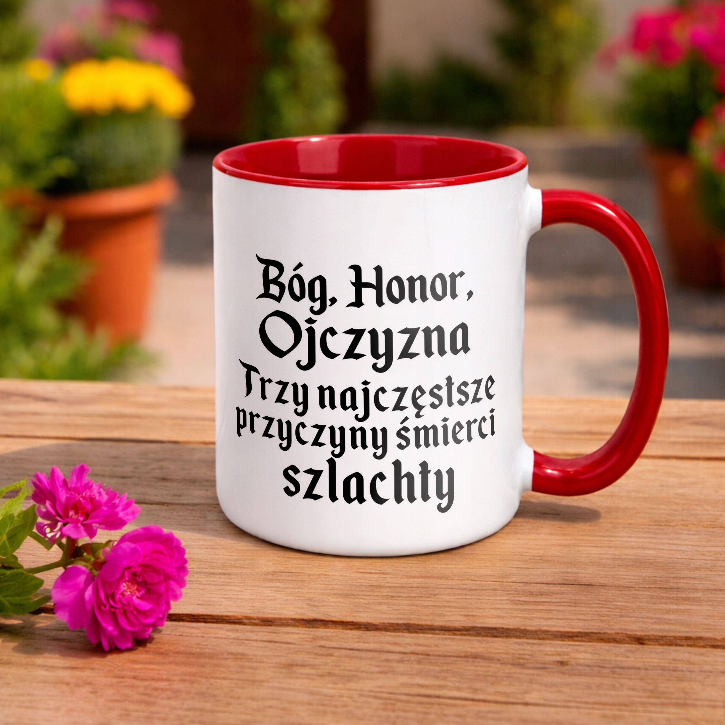 Kubek ceramiczny 1670 Bóg Honor Ojczyzna Jan Paweł Prezent