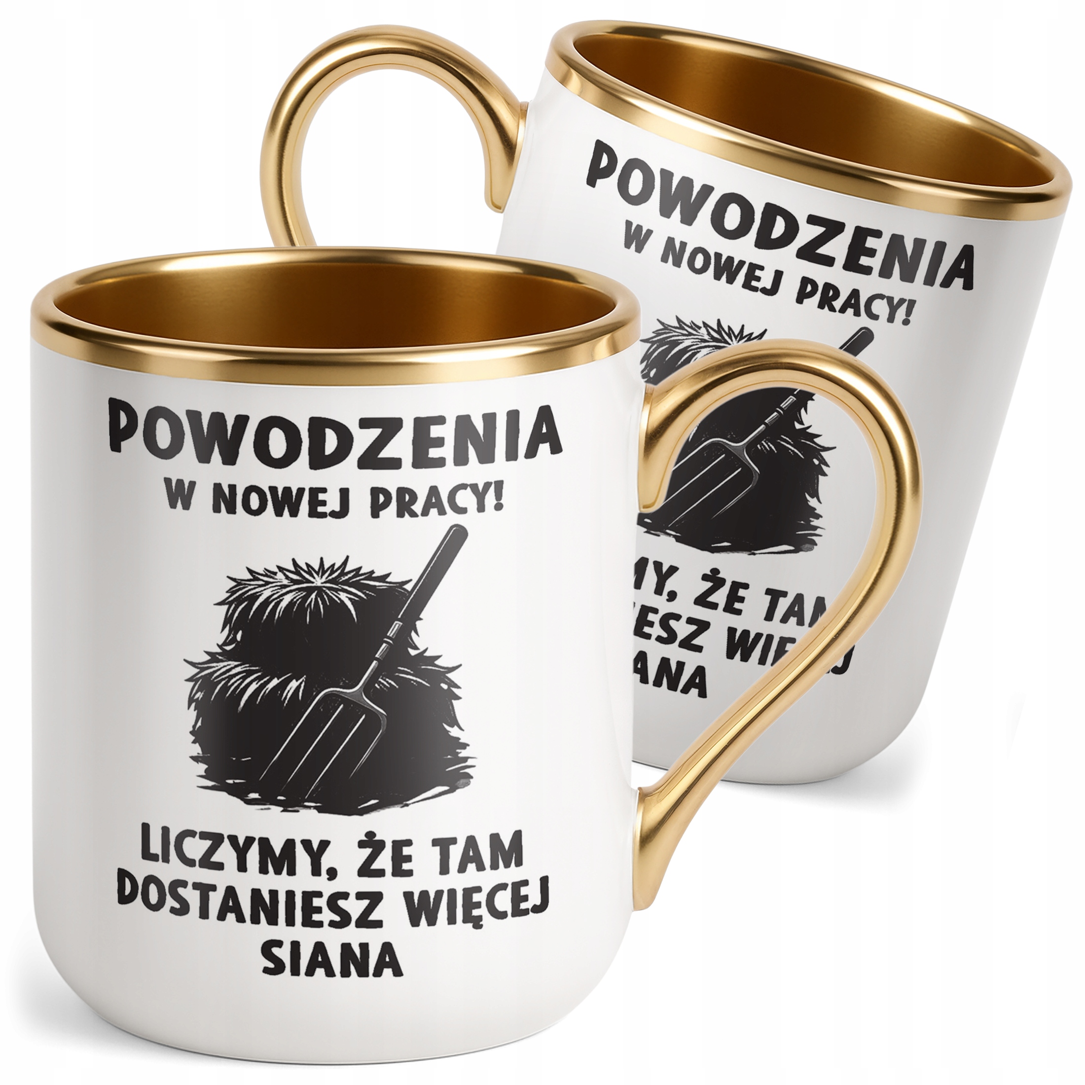 Kubek Premium Złoty Na Pożegnanie Odejście z Pracy Zabawny Prezent