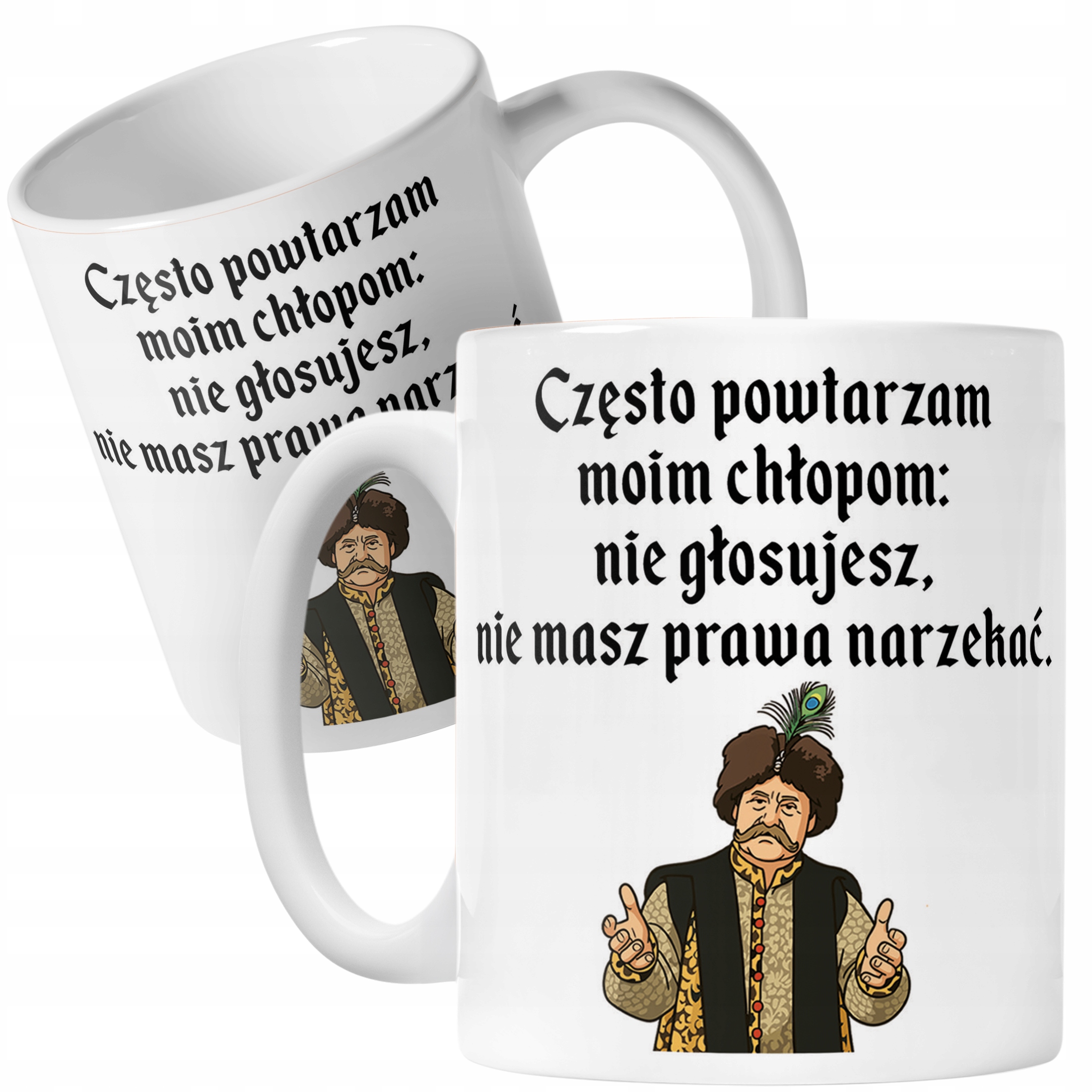 Kubek ceramiczny 1670 Często Powtarzam Moim Chłopom Jan Paweł Prezent