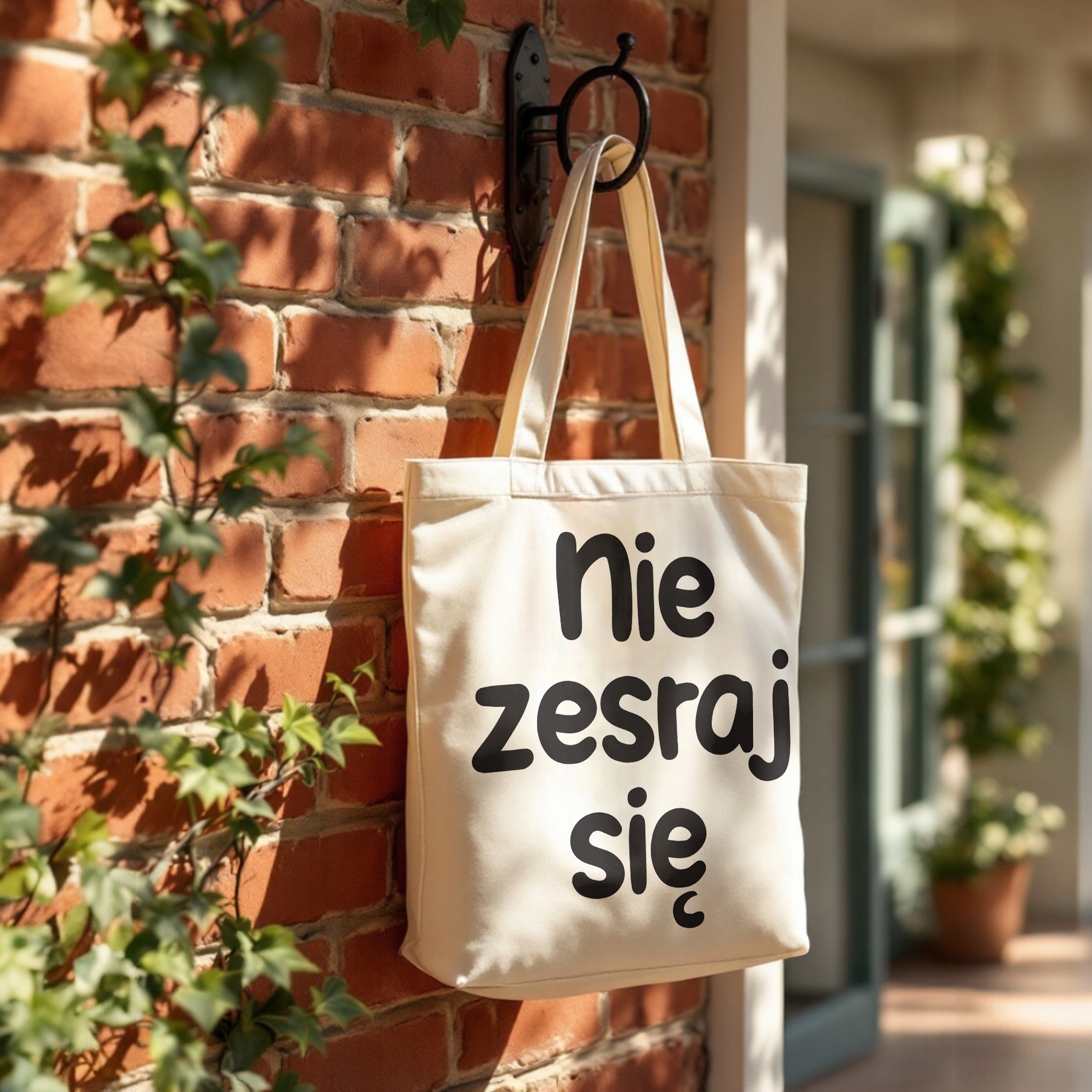Torba bawełniana premium Nie Zes*aj Się Zabawny Prezent