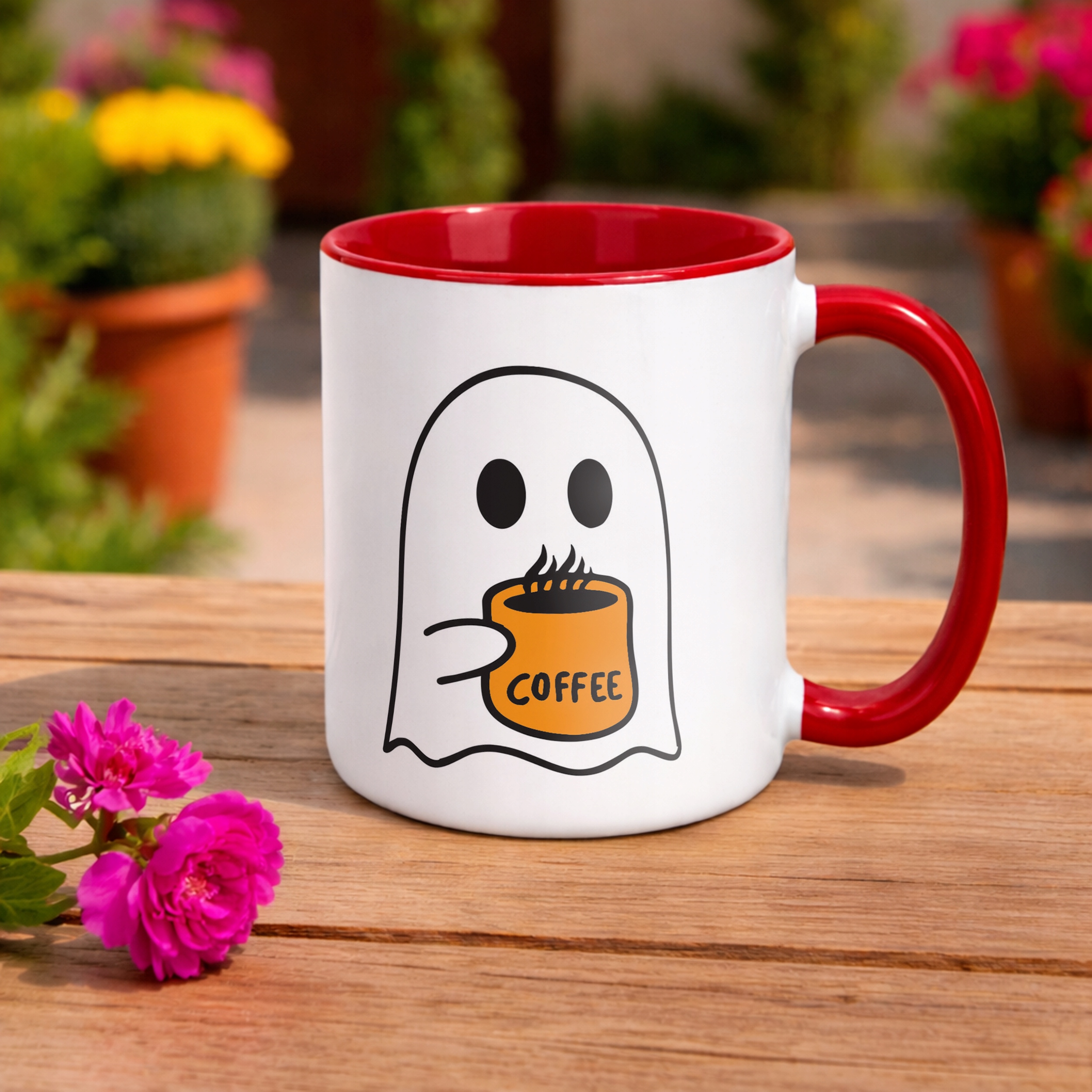Kubek ceramiczny Halloween Jesień Dynia Duch Prezent Upominek