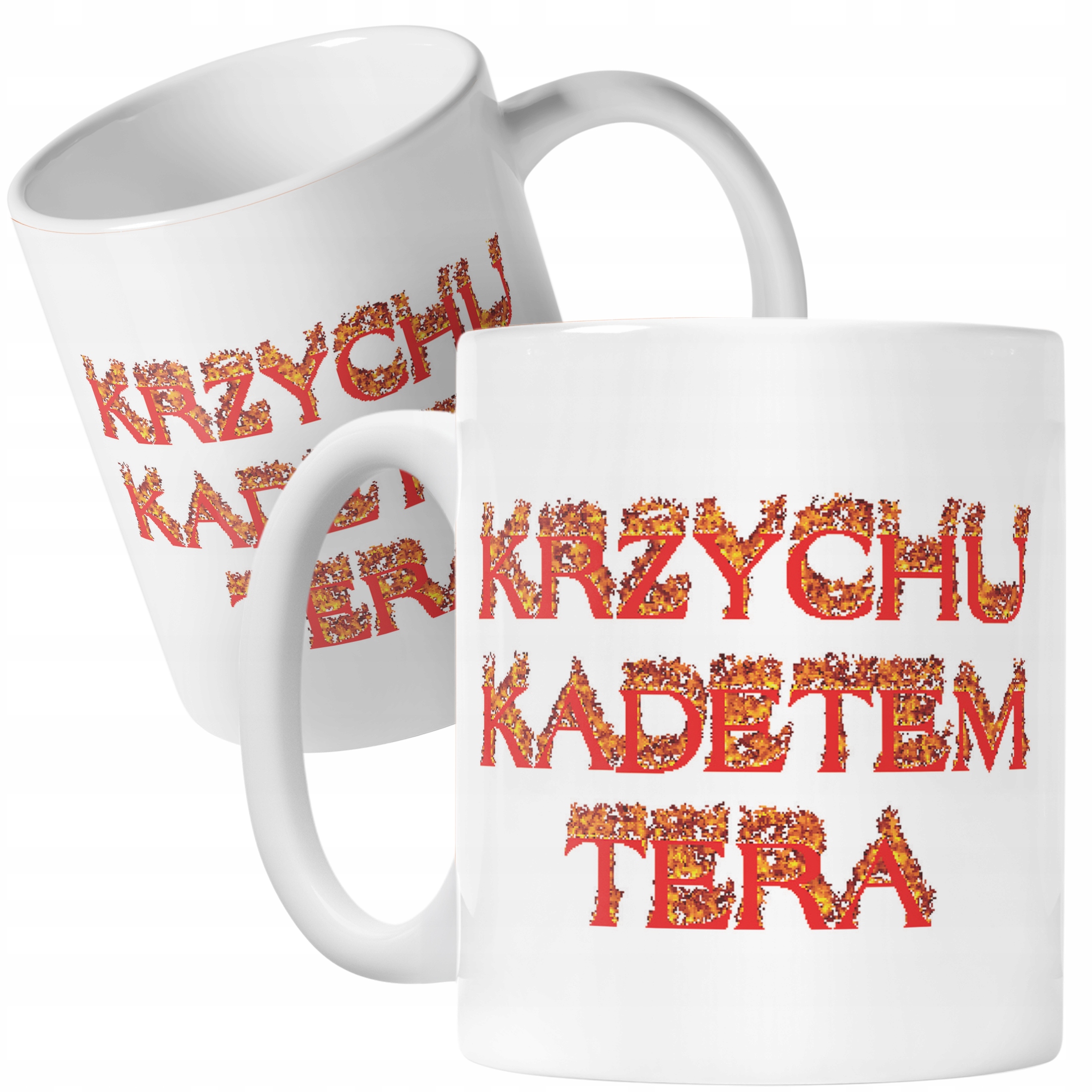 Kubek ceramiczny Krzychu Kadetem Tera Memy Zabawne Prezent