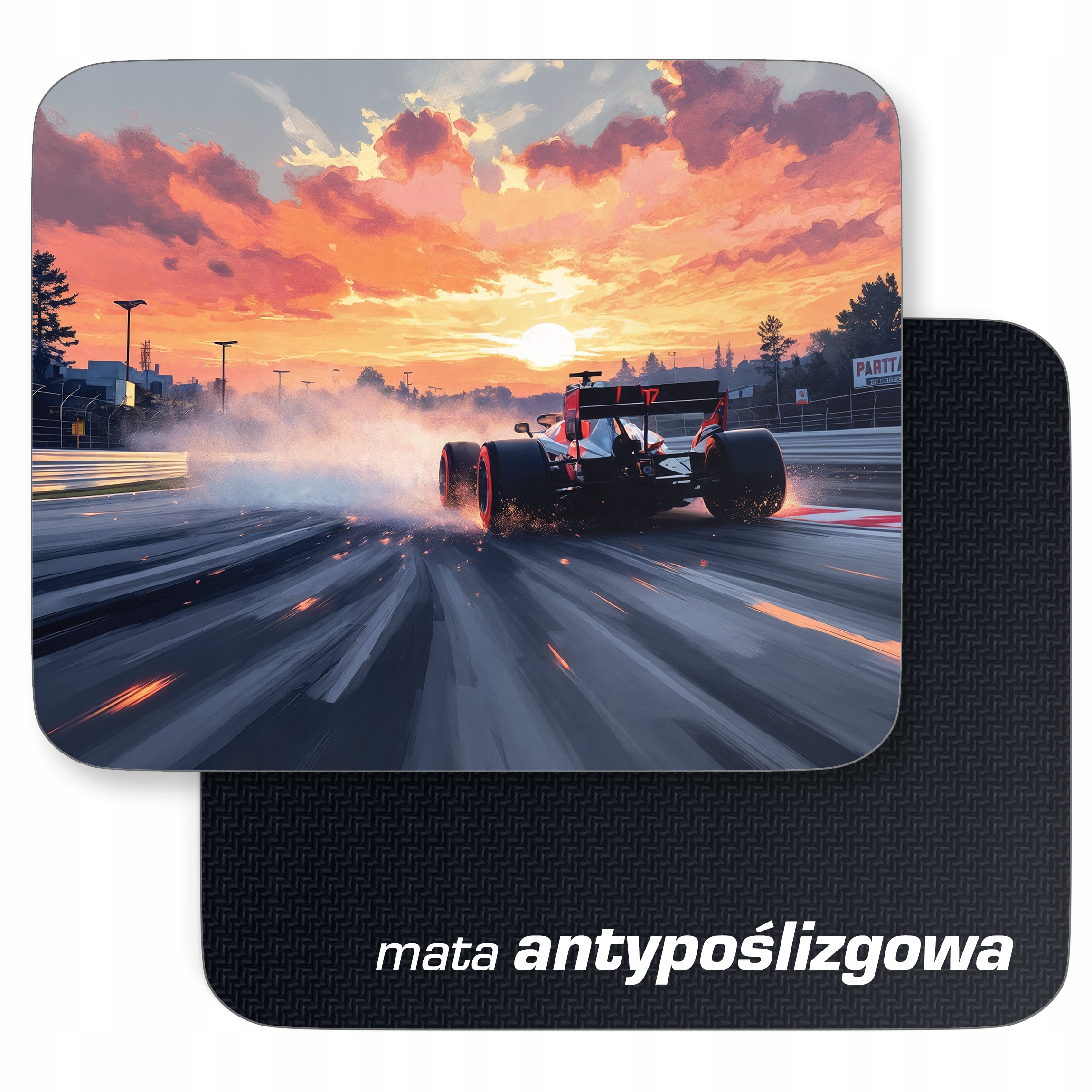 Podkładka pod mysz 22×18 cm Formuła 1 Bolid Motoryzacja Wyścig
