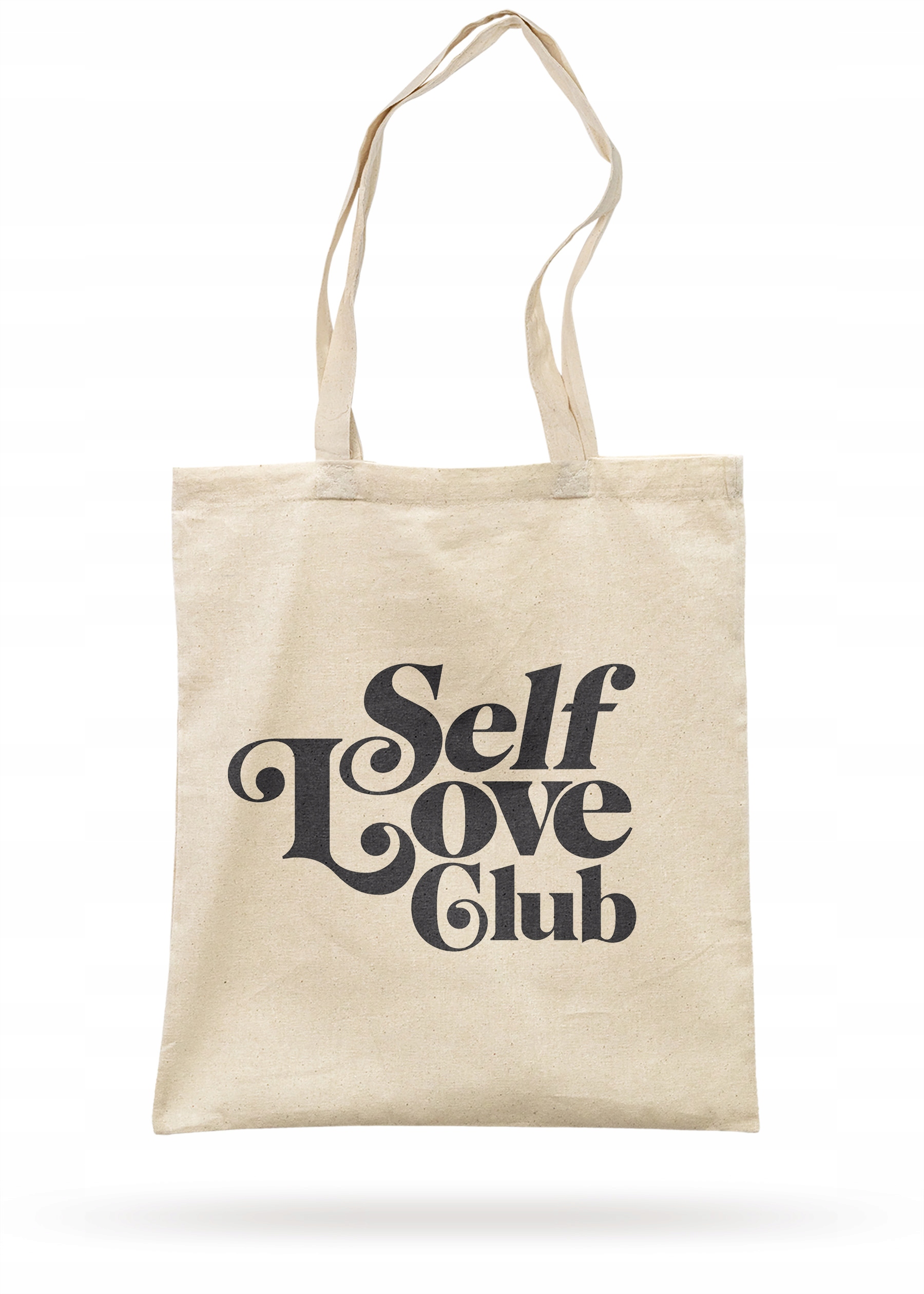 Torba bawełniana z dnem na zakupy Self Love Club Miłość Samoakceptacja