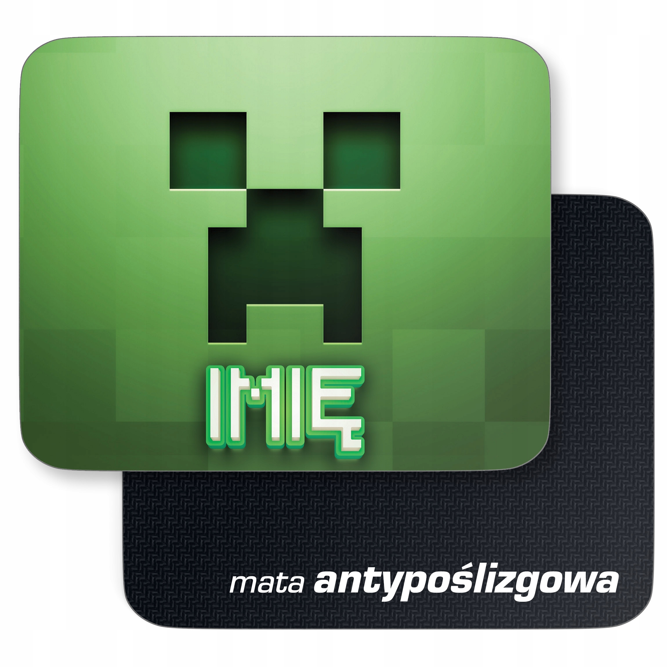 Podkładka pod mysz 22×18 cm personalizowana Minecraft dla gracza z imieniem
