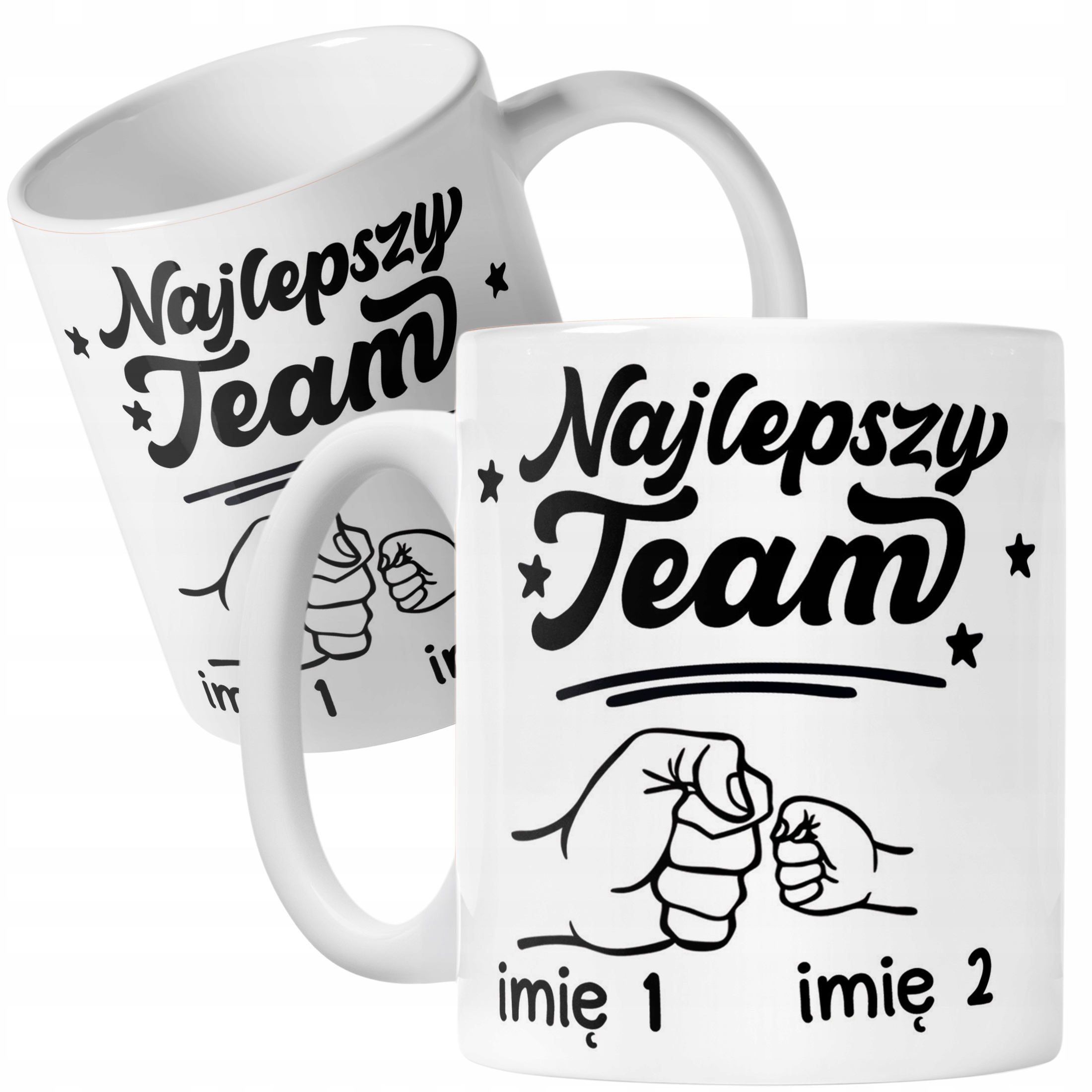 Kubek ceramiczny Personalizowany Dzień Ojca Najlepszy Team Prezent