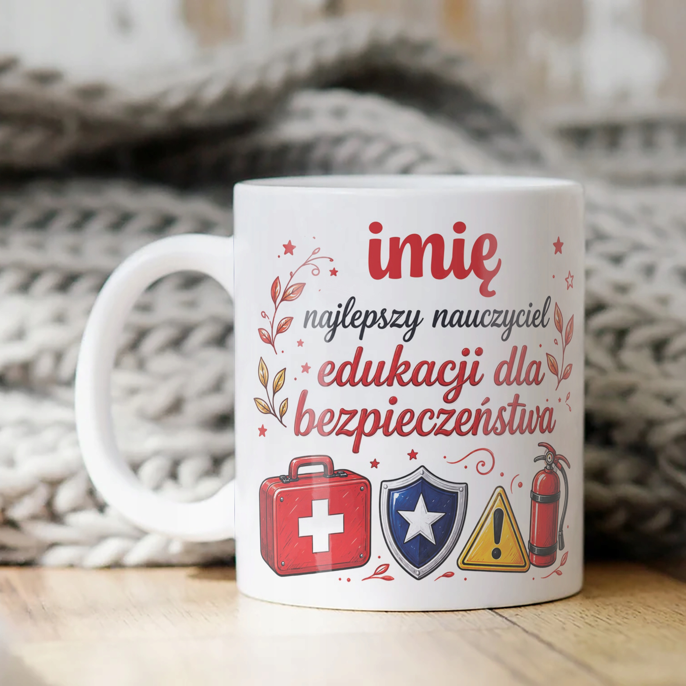 Kubek z Imieniem Dzień Nauczyciela Zakończenie Roku EDB Prezent